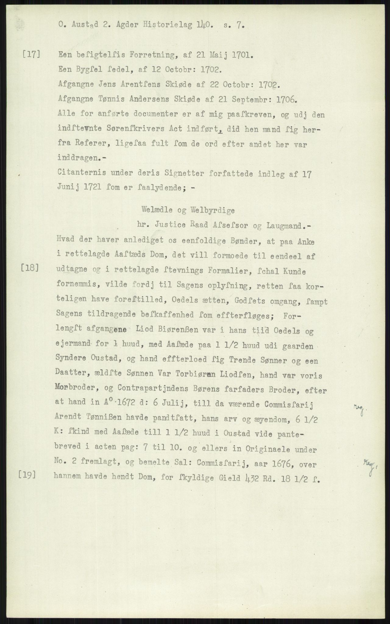 Samlinger til kildeutgivelse, Diplomavskriftsamlingen, AV/RA-EA-4053/H/Ha, p. 380