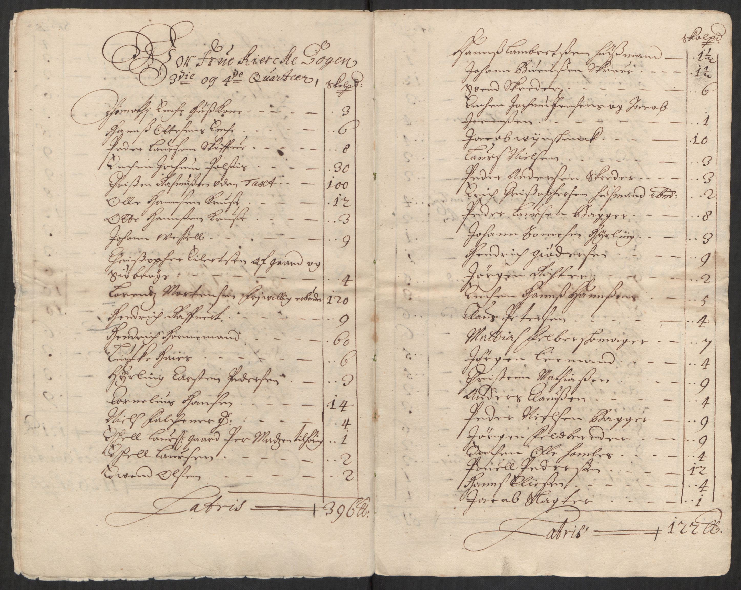 Rentekammeret inntil 1814, Reviderte regnskaper, Byregnskaper, AV/RA-EA-4066/R/Rs/L0504: [S1] Kontribusjonsregnskap, 1631-1684, p. 200