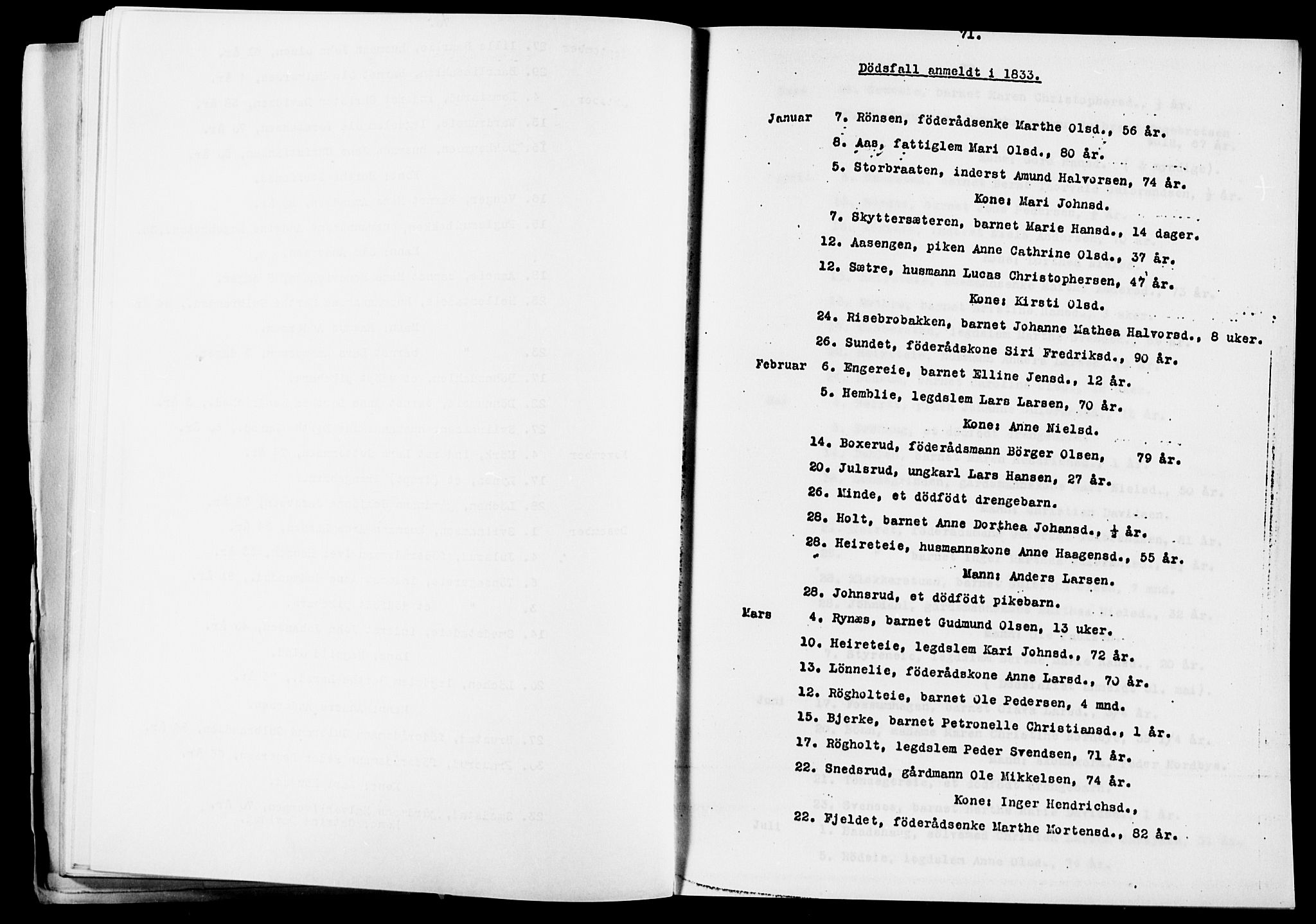 Eidsvoll prestekontor Kirkebøker, SAO/A-10888/O/Oa/L0005: Other parish register no. 5, 1815-1865, p. 71