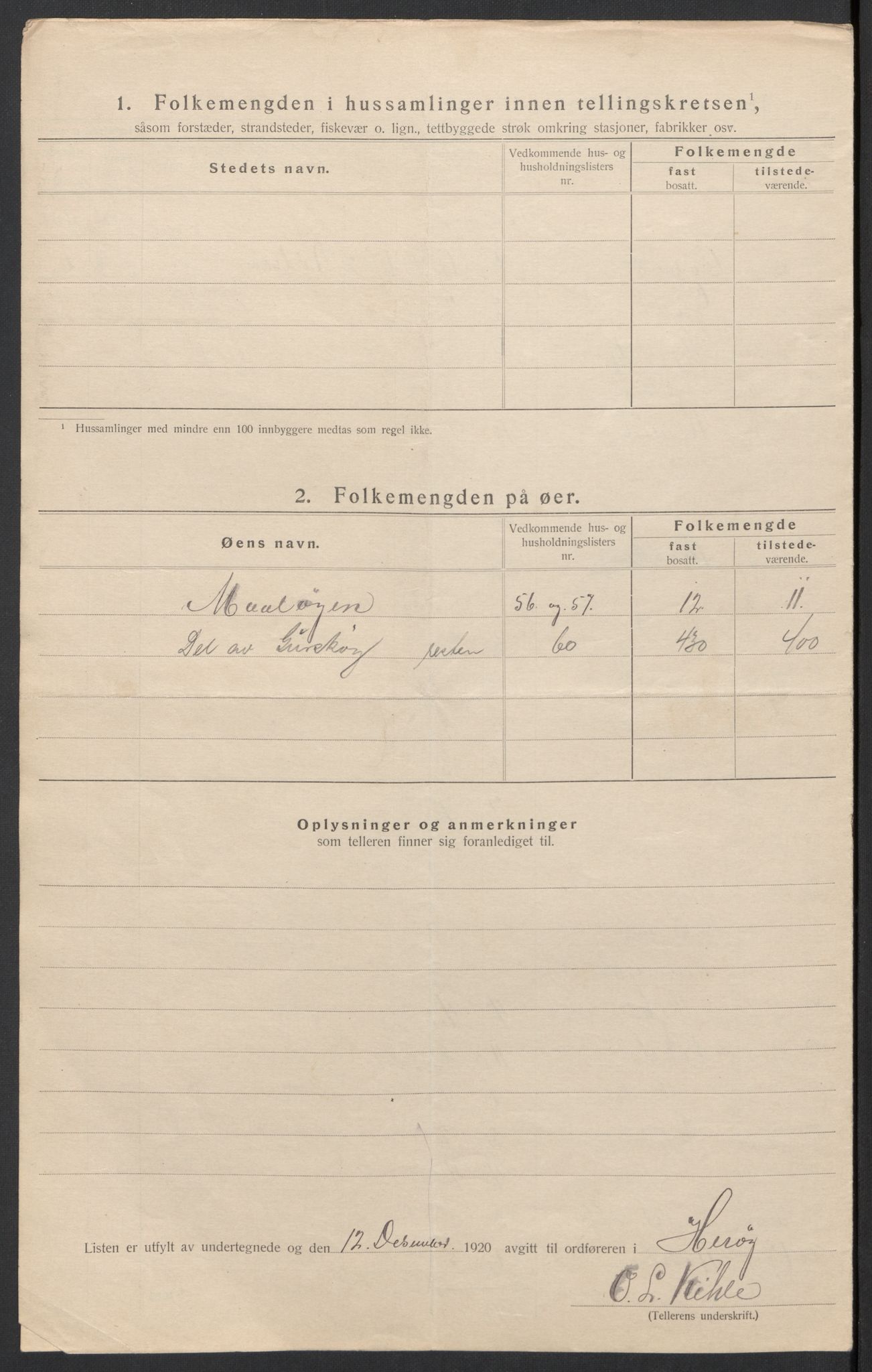 SAT, 1920 census for Herøy (MR), 1920, p. 50