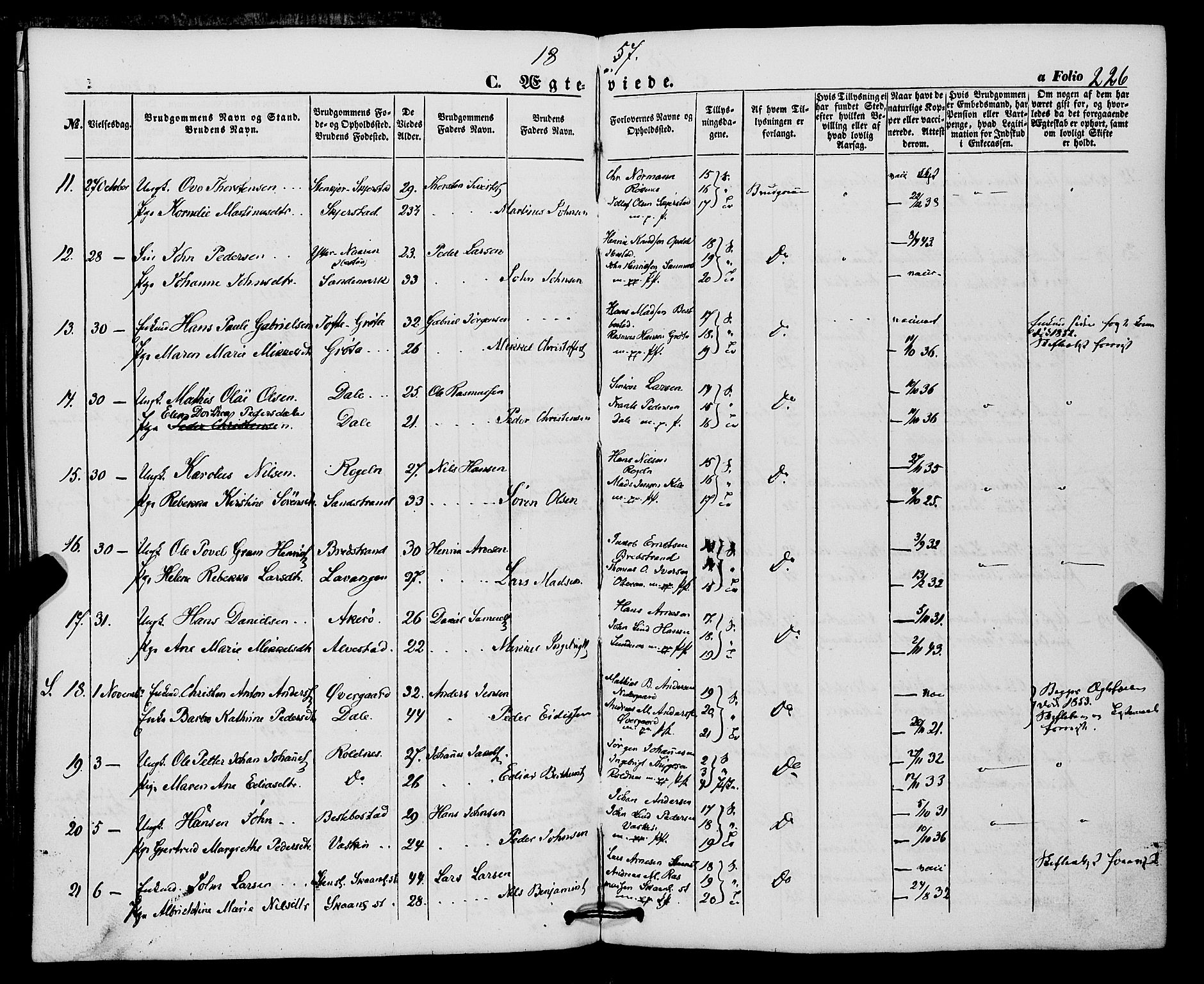 Trondenes sokneprestkontor, SATØ/S-1319/H/Ha/L0011kirke: Parish register (official) no. 11, 1853-1862, p. 226