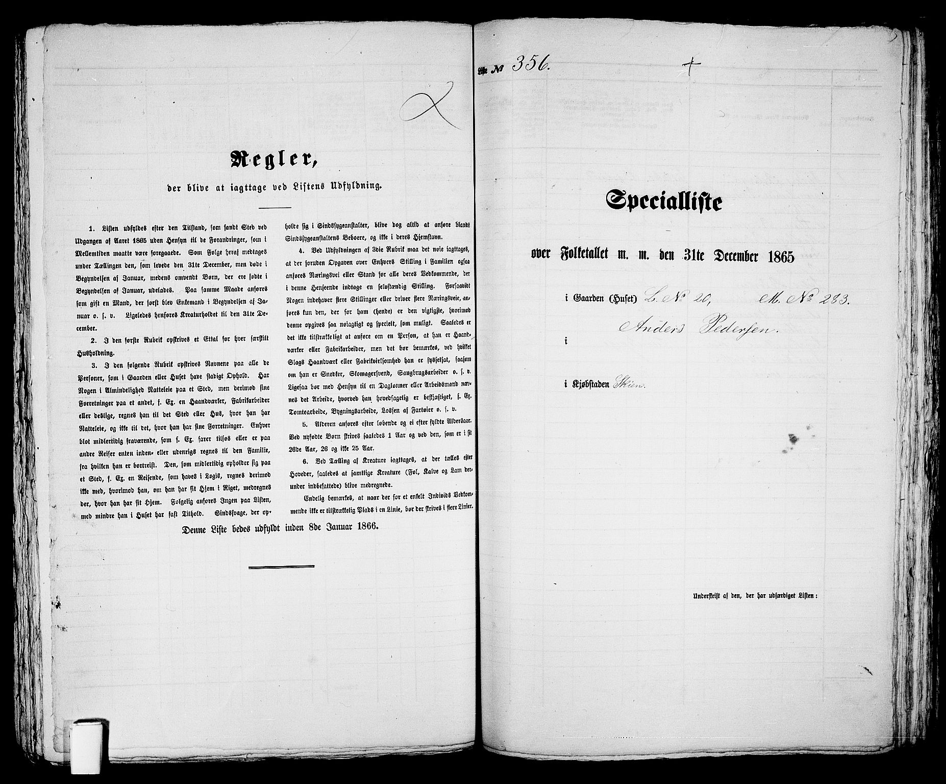 RA, 1865 census for Skien, 1865, p. 728