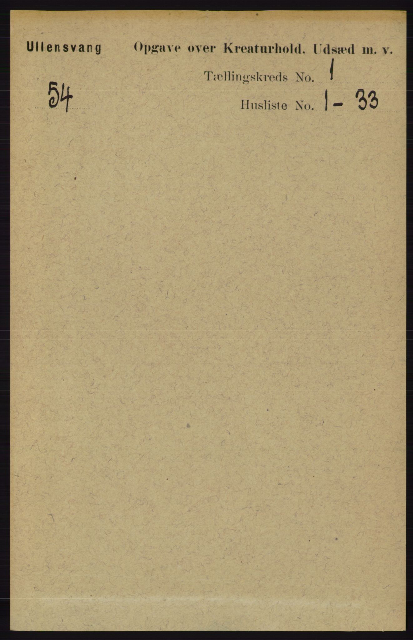 RA, 1891 census for 1230 Ullensvang, 1891, p. 6666