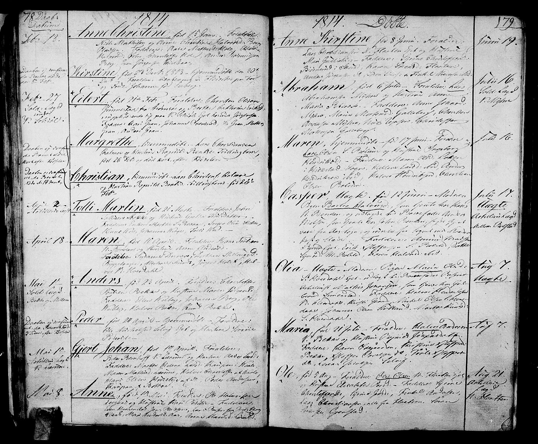 Sande Kirkebøker, AV/SAKO-A-53/F/Fa/L0002: Parish register (official) no. 2, 1804-1814, p. 78-79