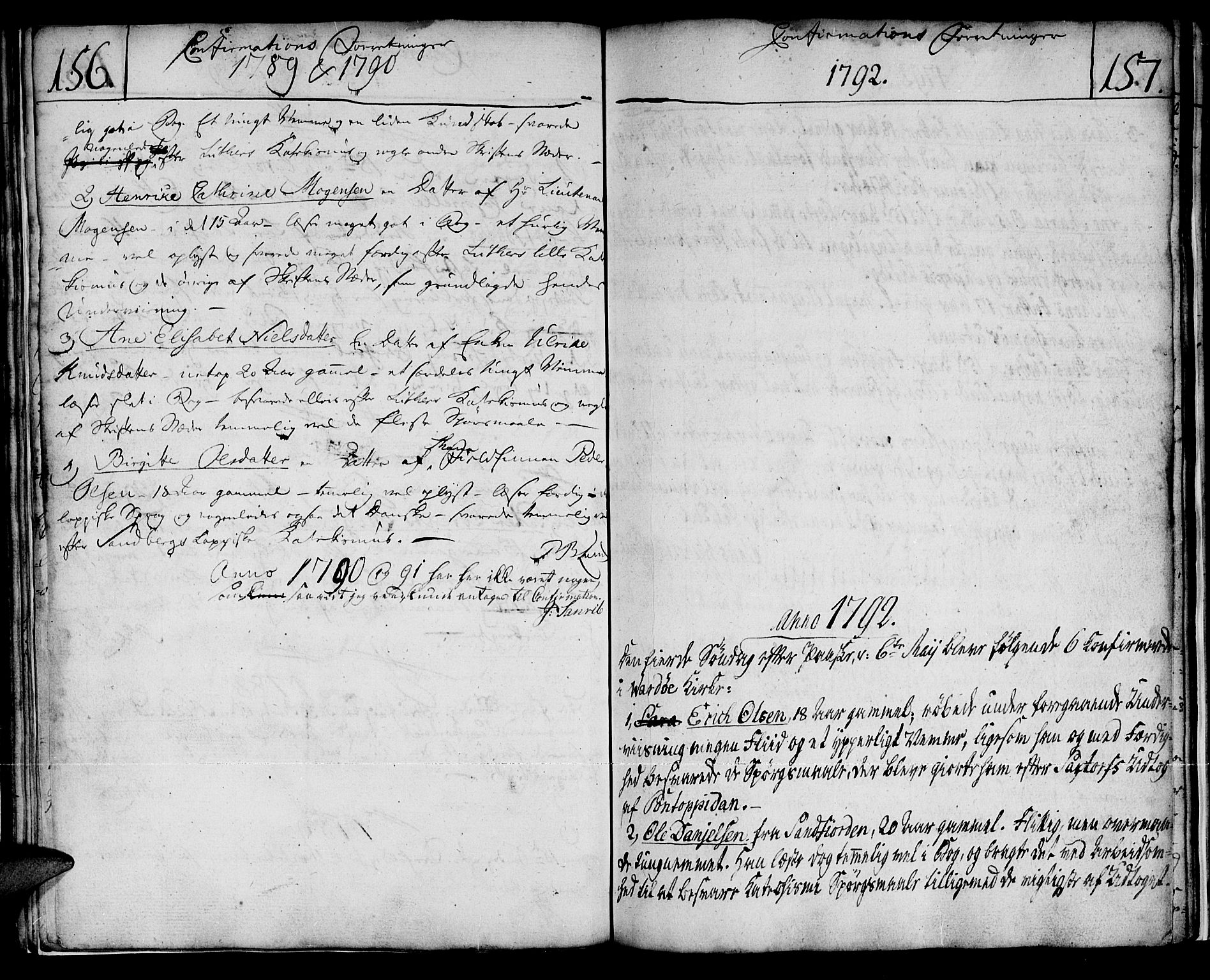 Vardø sokneprestkontor, SATØ/S-1332/H/Ha/L0001kirke: Parish register (official) no. 1, 1769-1804, p. 156-157