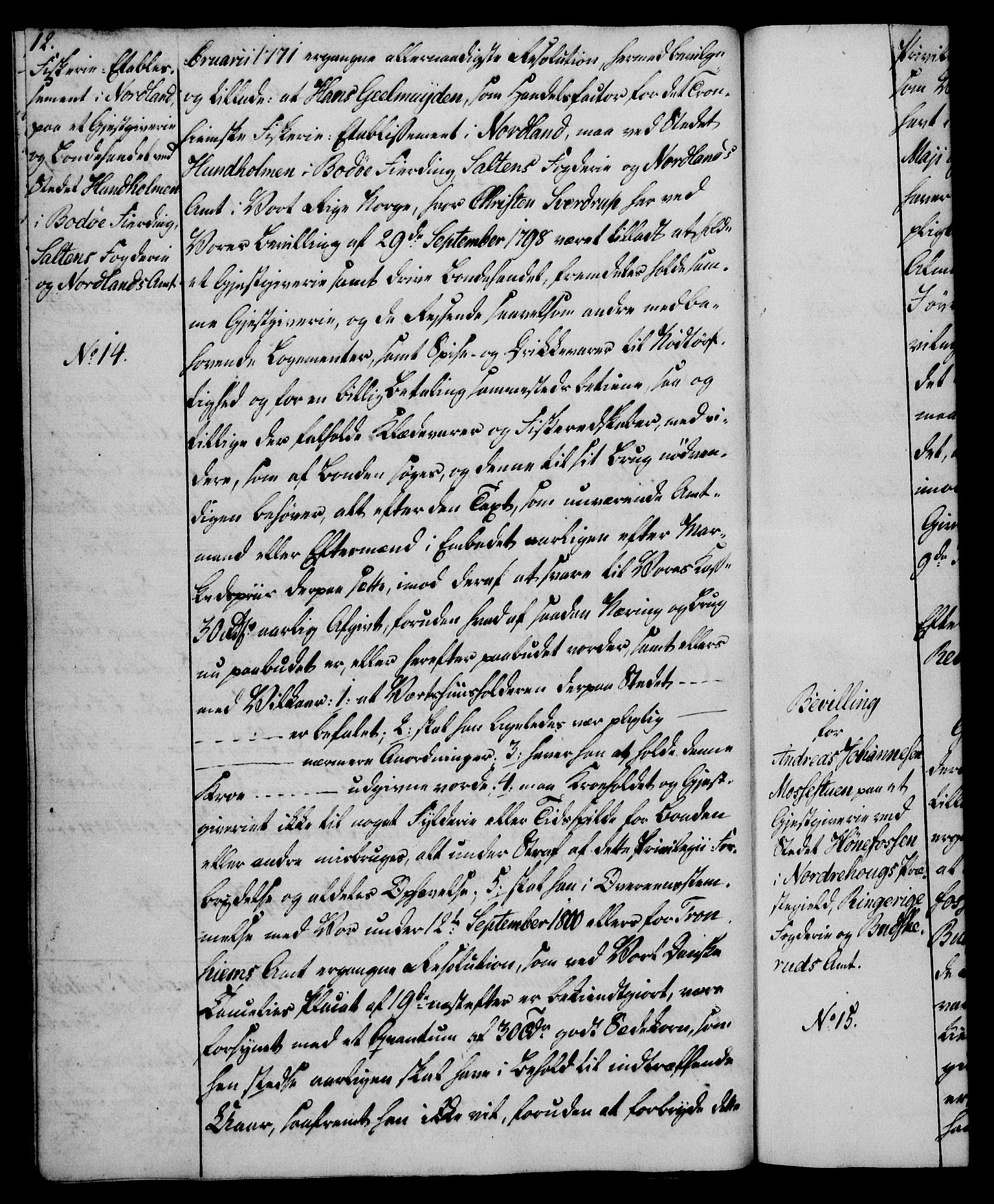 Rentekammeret, Kammerkanselliet, RA/EA-3111/G/Gg/Gga/L0018: Norsk ekspedisjonsprotokoll med register (merket RK 53.18), 1804-1806, p. 12