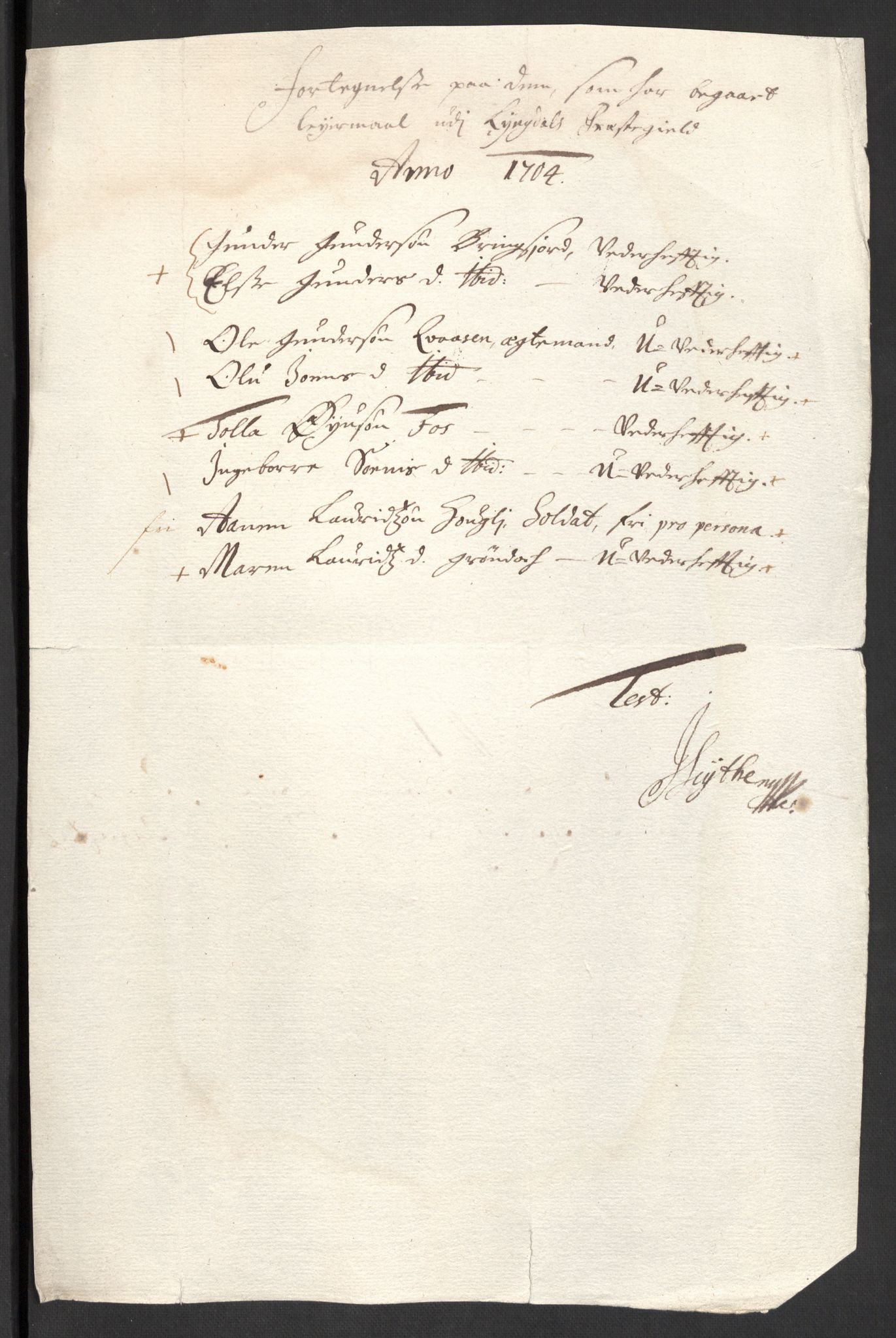 Rentekammeret inntil 1814, Reviderte regnskaper, Fogderegnskap, RA/EA-4092/R43/L2550: Fogderegnskap Lista og Mandal, 1703-1704, p. 252