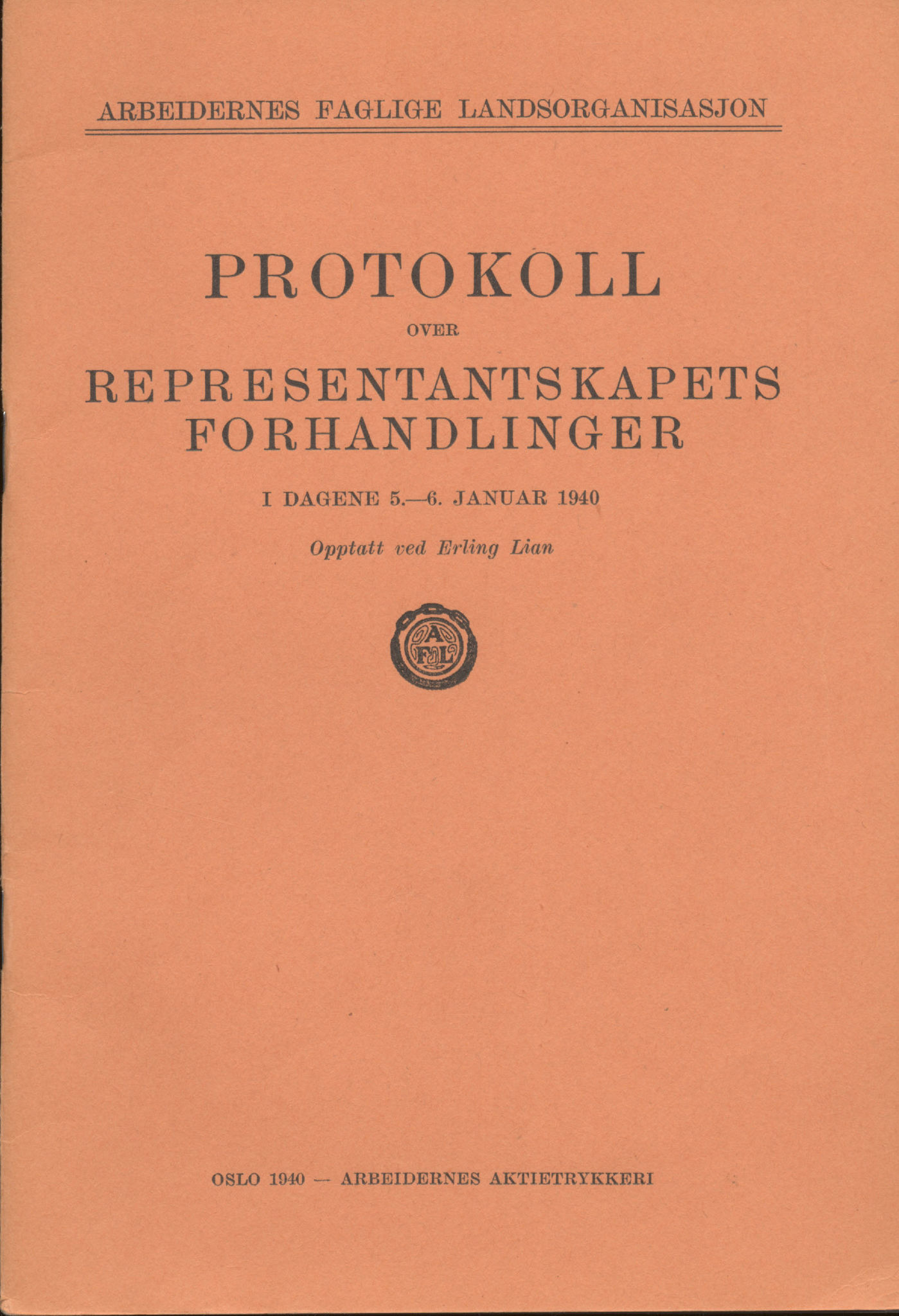 Landsorganisasjonen i Norge, AAB/ARK-1579, 1911-1953, p. 344