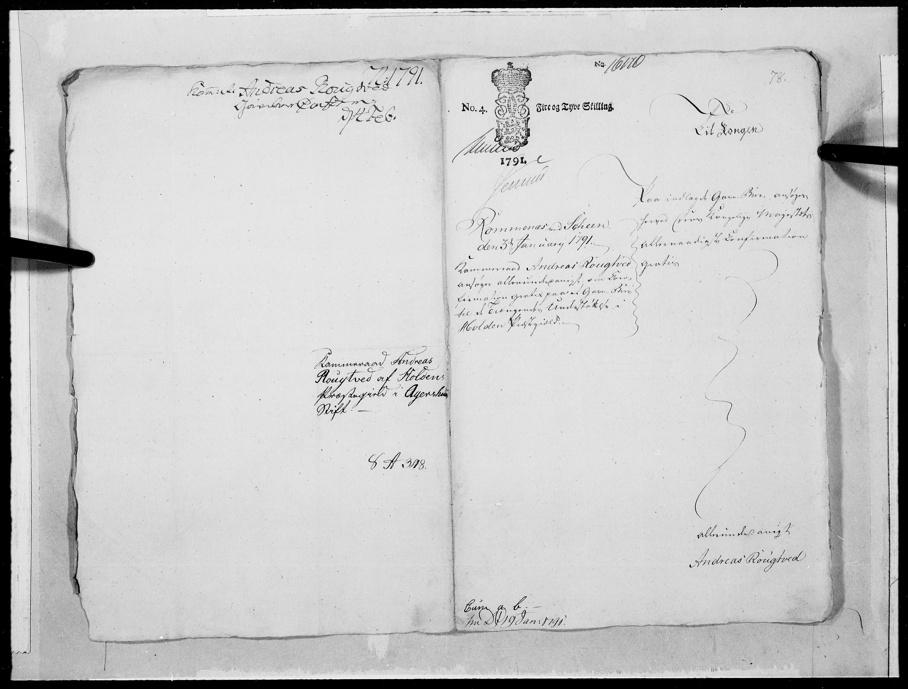 Danske Kanselli 1572-1799, AV/RA-EA-3023/F/Fc/Fcc/Fcca/L0283: Norske innlegg 1572-1799, 1791, p. 260