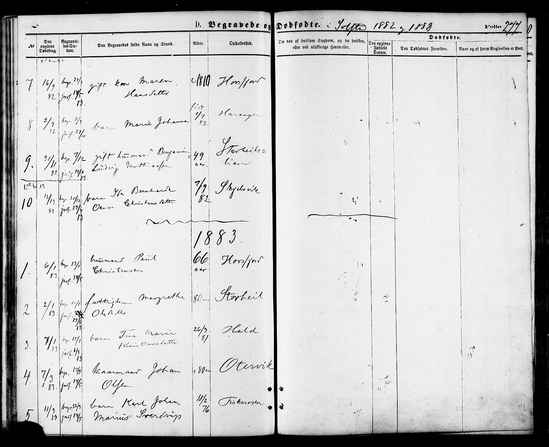 Ministerialprotokoller, klokkerbøker og fødselsregistre - Nordland, AV/SAT-A-1459/810/L0149: Parish register (official) no. 810A09 /2, 1874-1884, p. 277