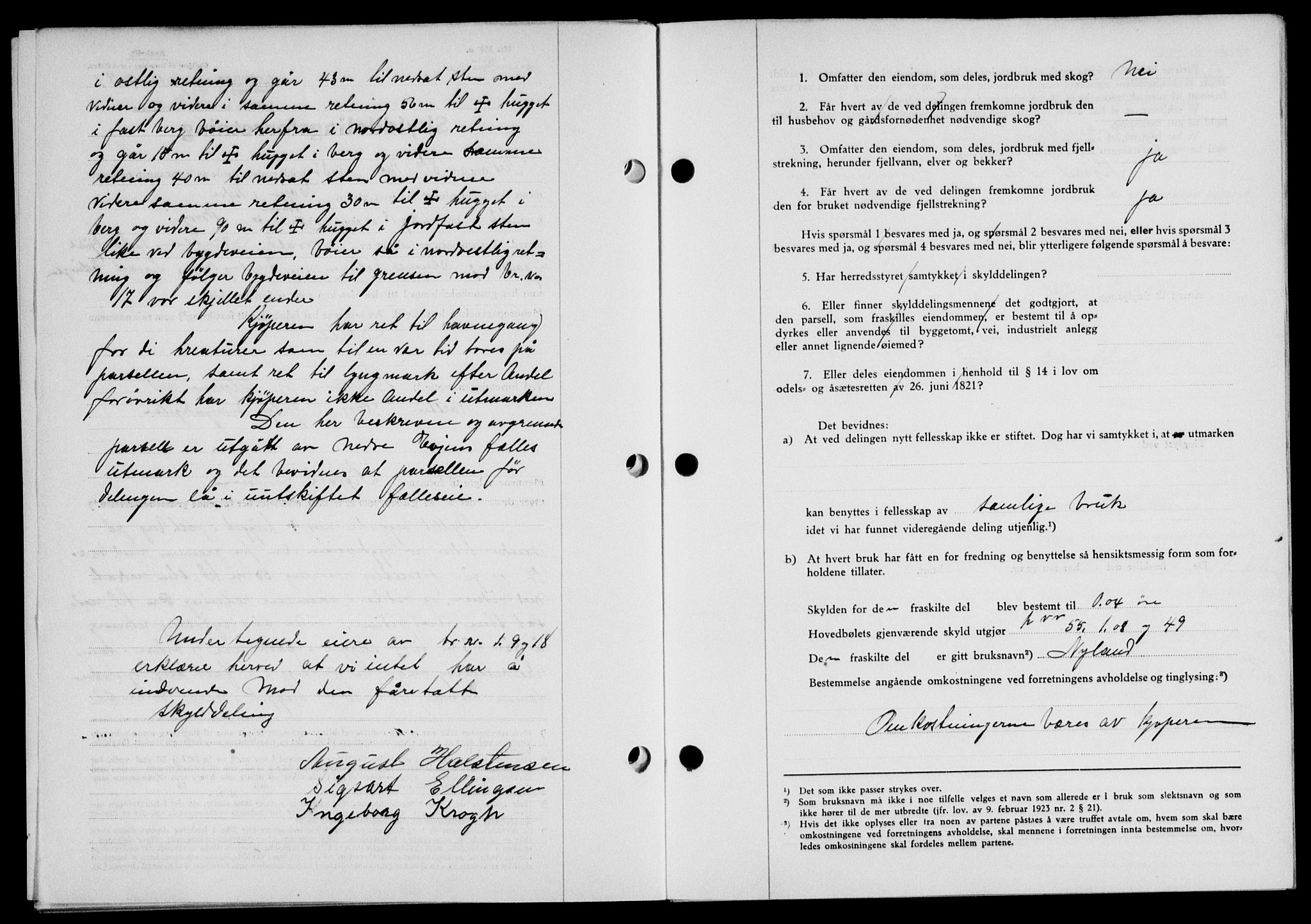 Lofoten sorenskriveri, SAT/A-0017/1/2/2C/L0002a: Mortgage book no. 2a, 1937-1937, Diary no: : 1219/1937