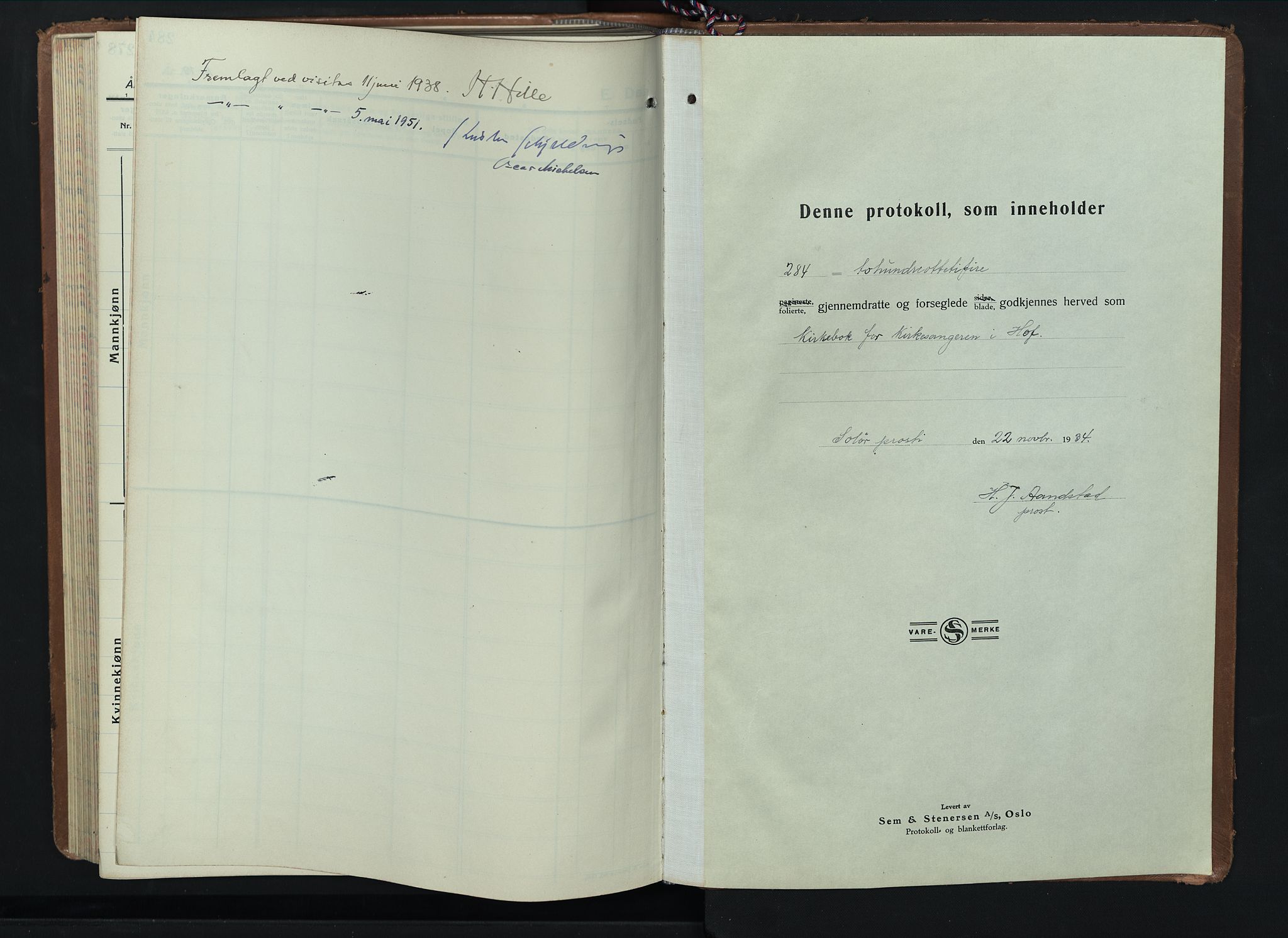 Hof prestekontor, SAH/PREST-038/H/Ha/Hab/L0003: Parish register (copy) no. 3, 1933-1947