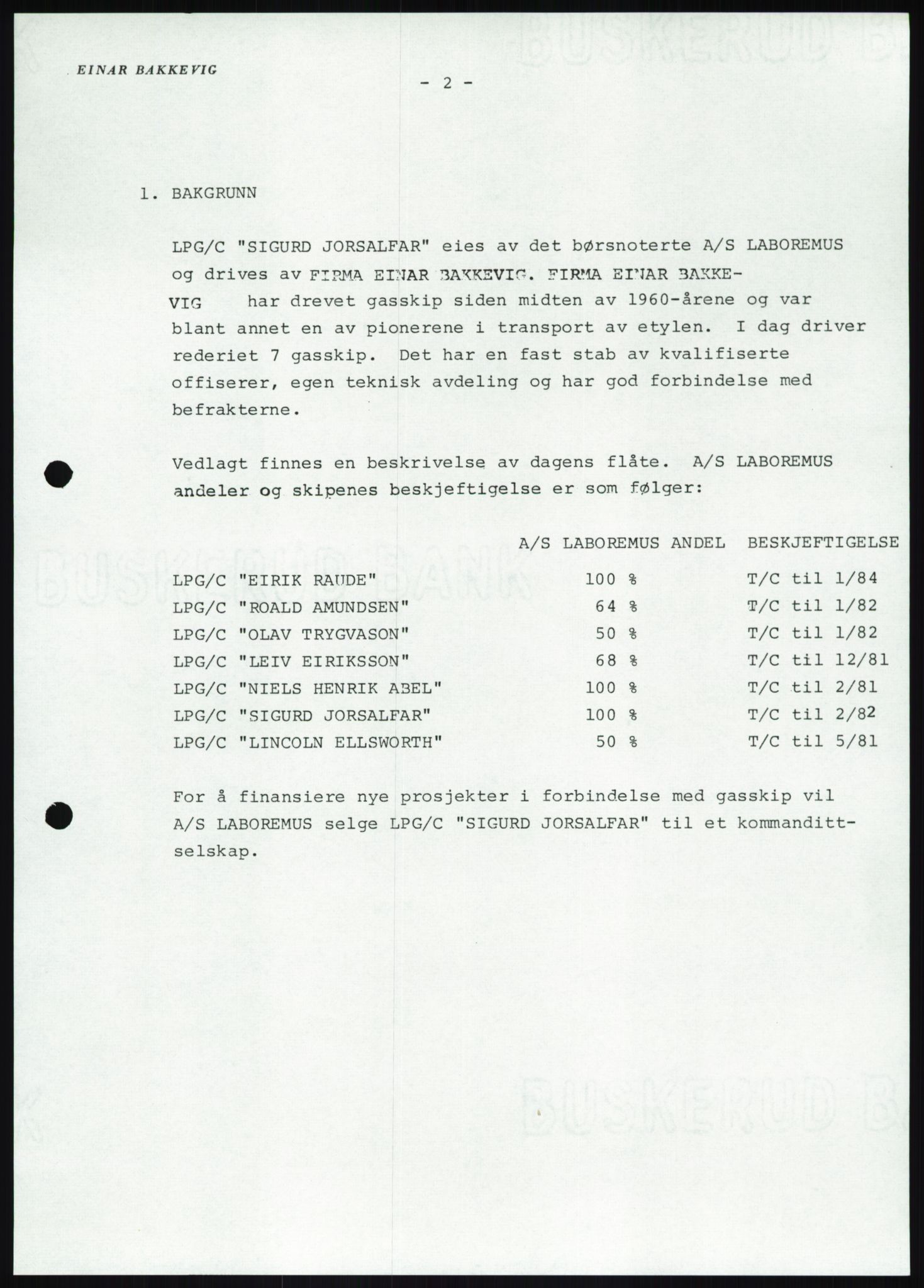 Pa 1503 - Stavanger Drilling AS, AV/SAST-A-101906/D/L0007: Korrespondanse og saksdokumenter, 1974-1981, p. 1428