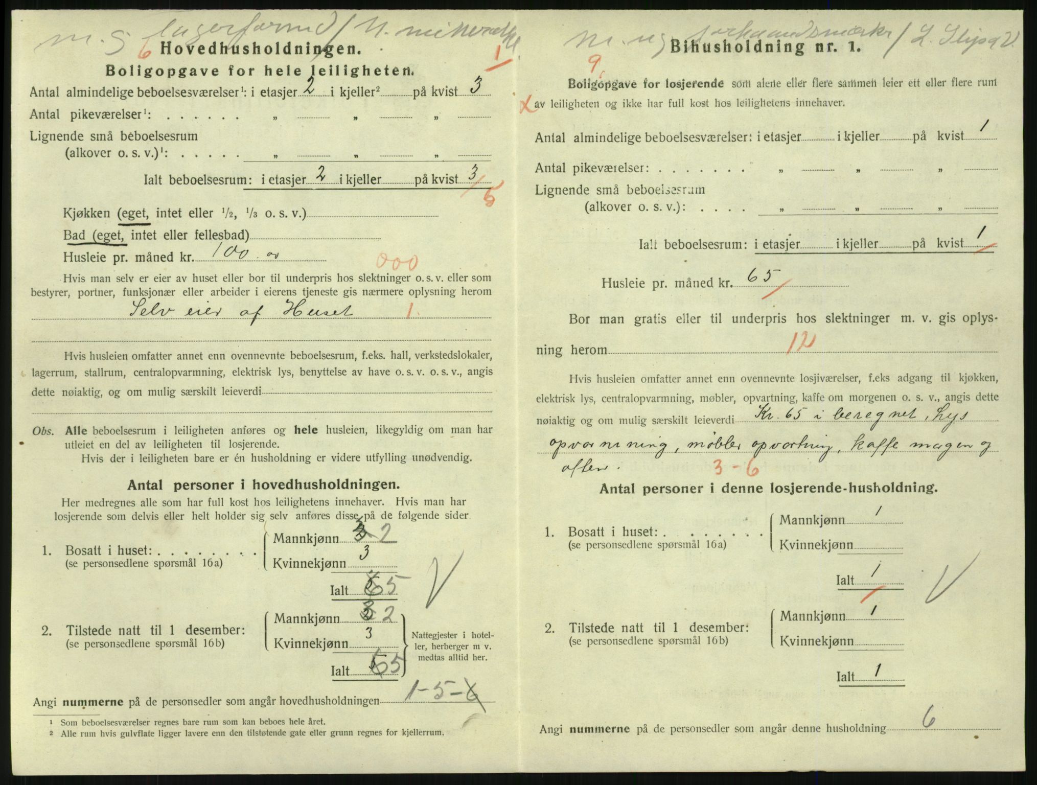 SAKO, 1920 census for Larvik, 1920, p. 5757