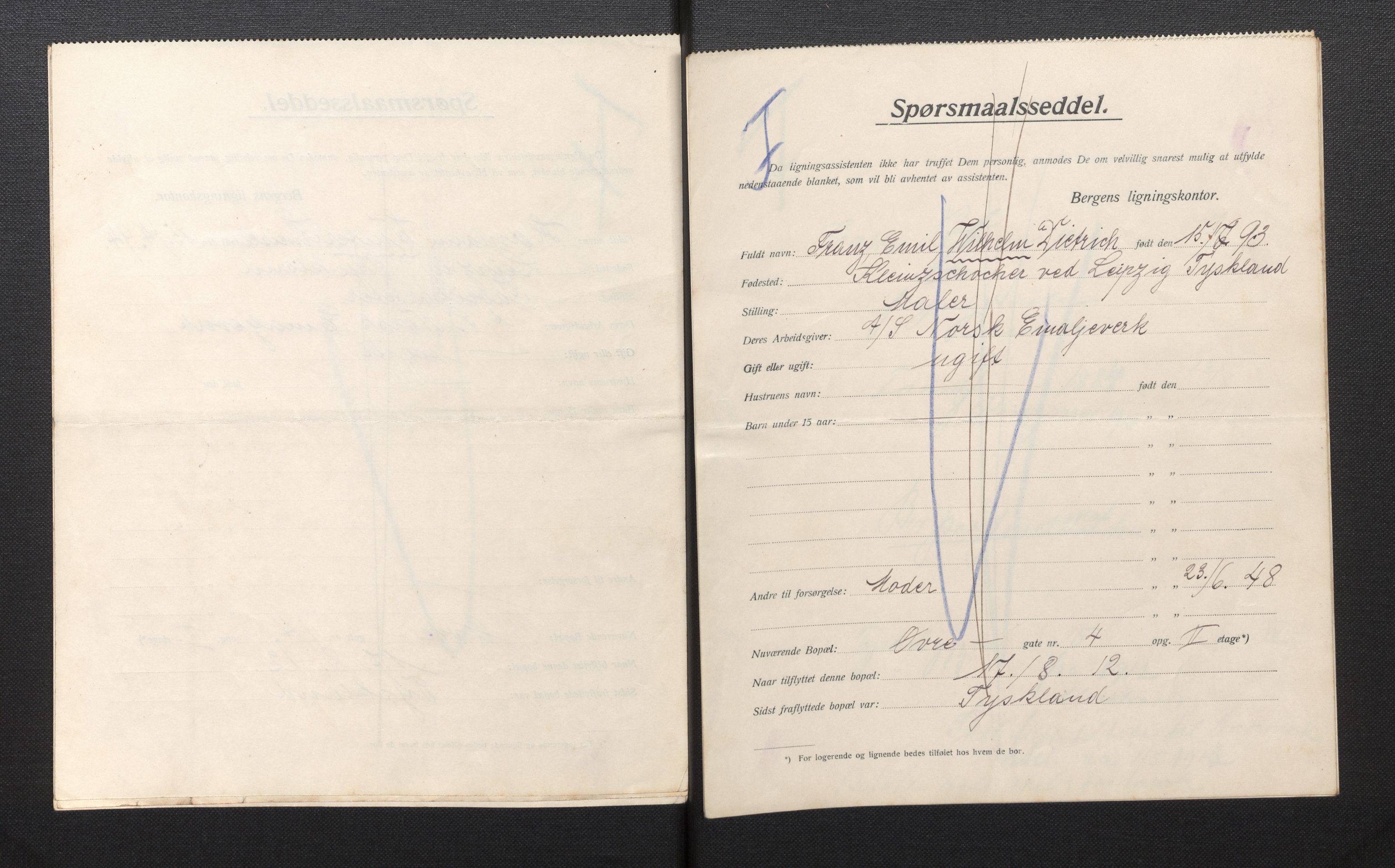 SAB, Municipal Census 1913 for Bergen, 1913, p. 30