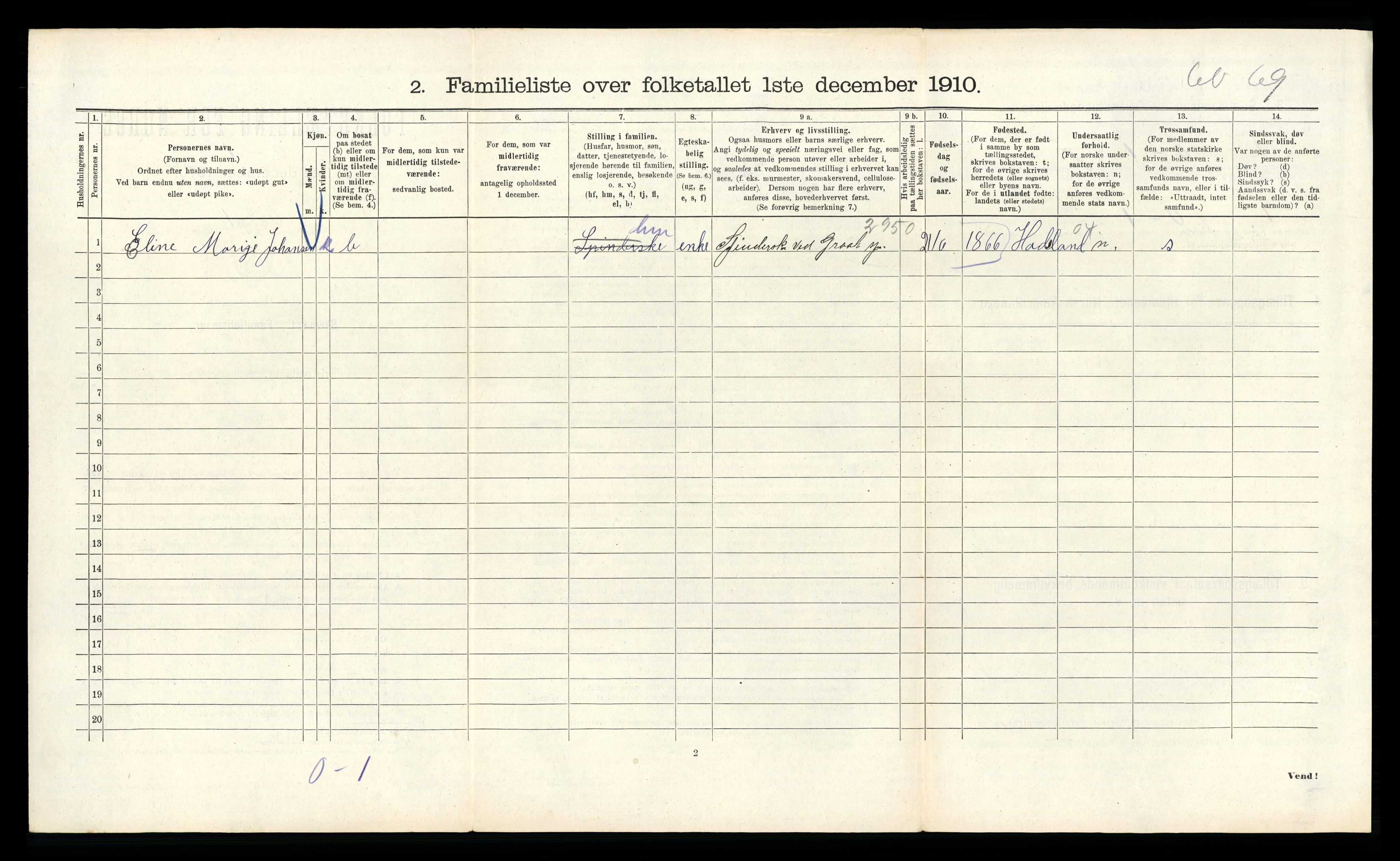 RA, 1910 census for Kristiania, 1910, p. 40550