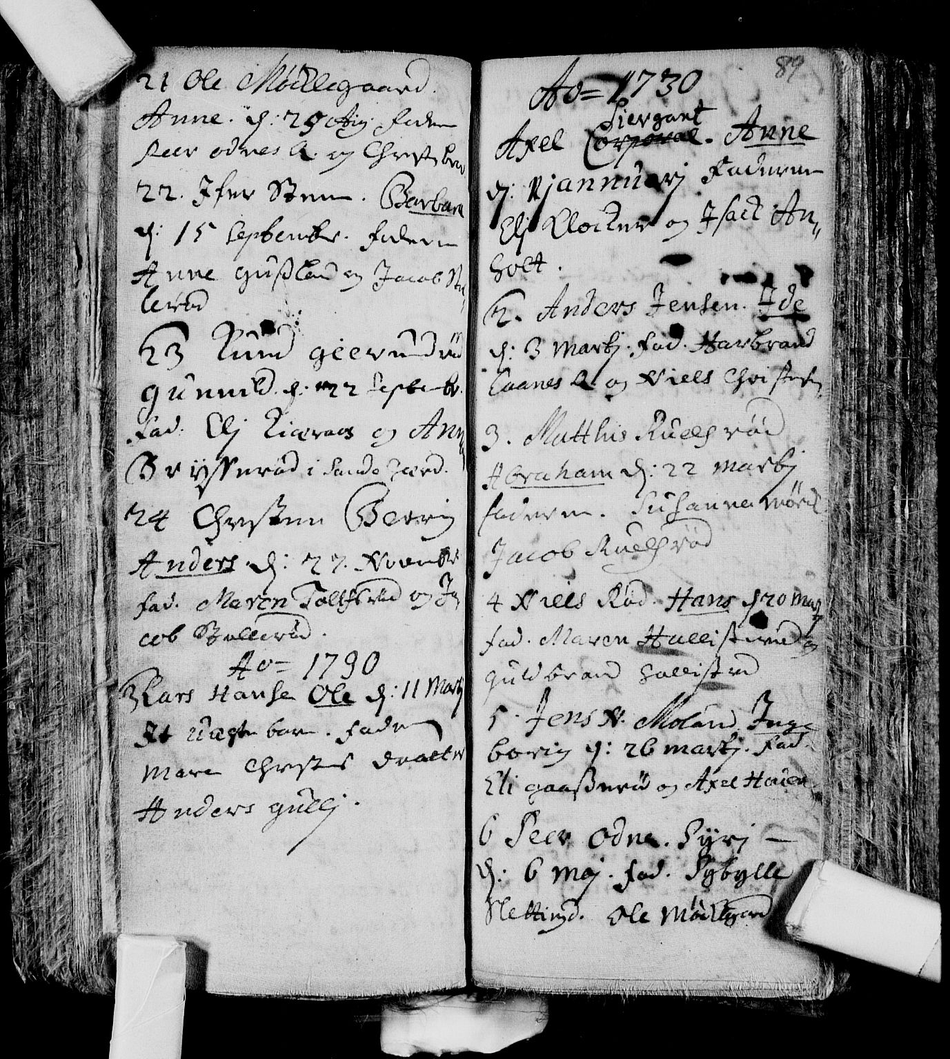 Andebu kirkebøker, SAKO/A-336/F/Fa/L0001: Parish register (official) no. 1 /1, 1623-1738, p. 89