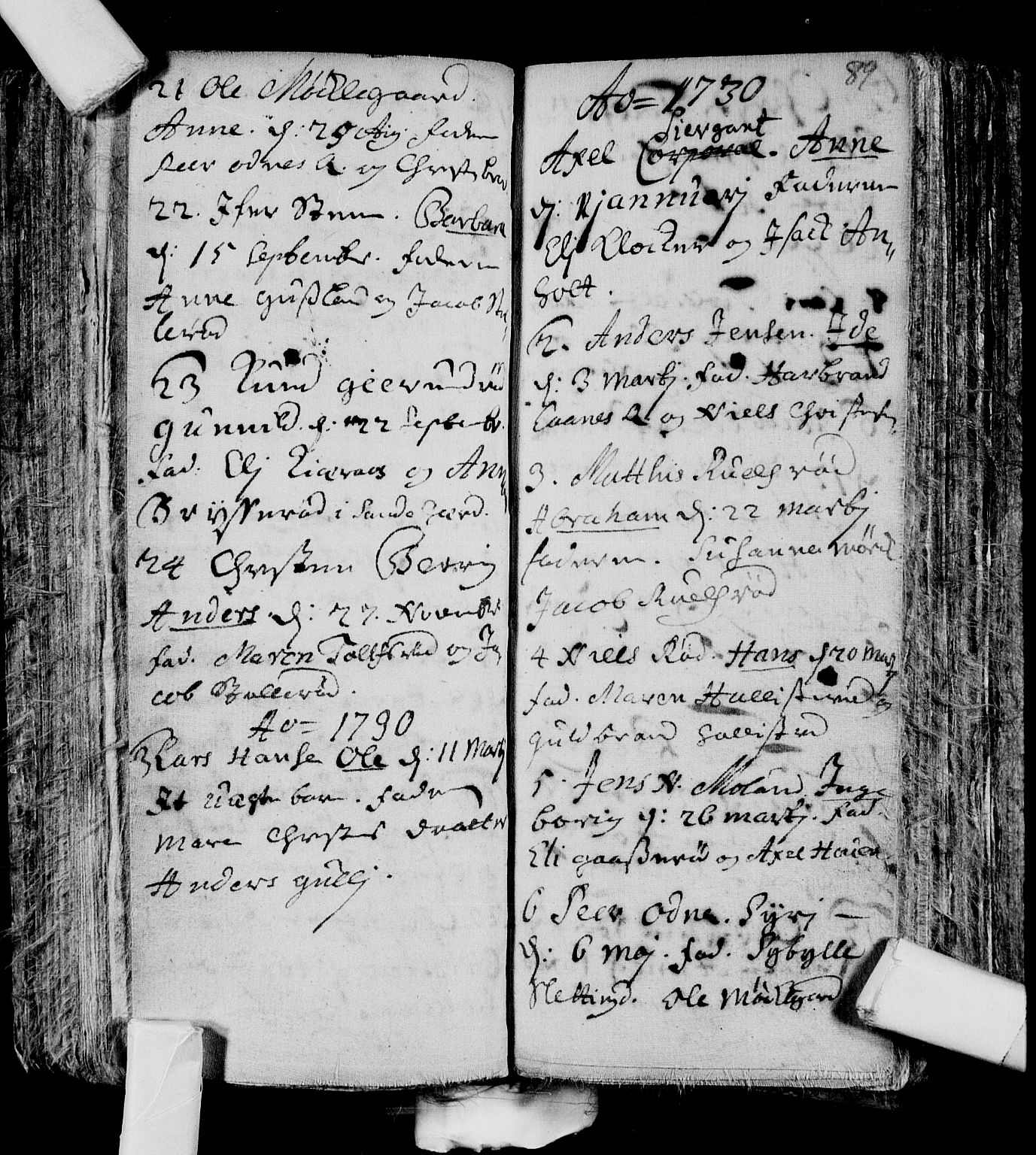 Andebu kirkebøker, AV/SAKO-A-336/F/Fa/L0001: Parish register (official) no. 1 /1, 1623-1738, p. 89