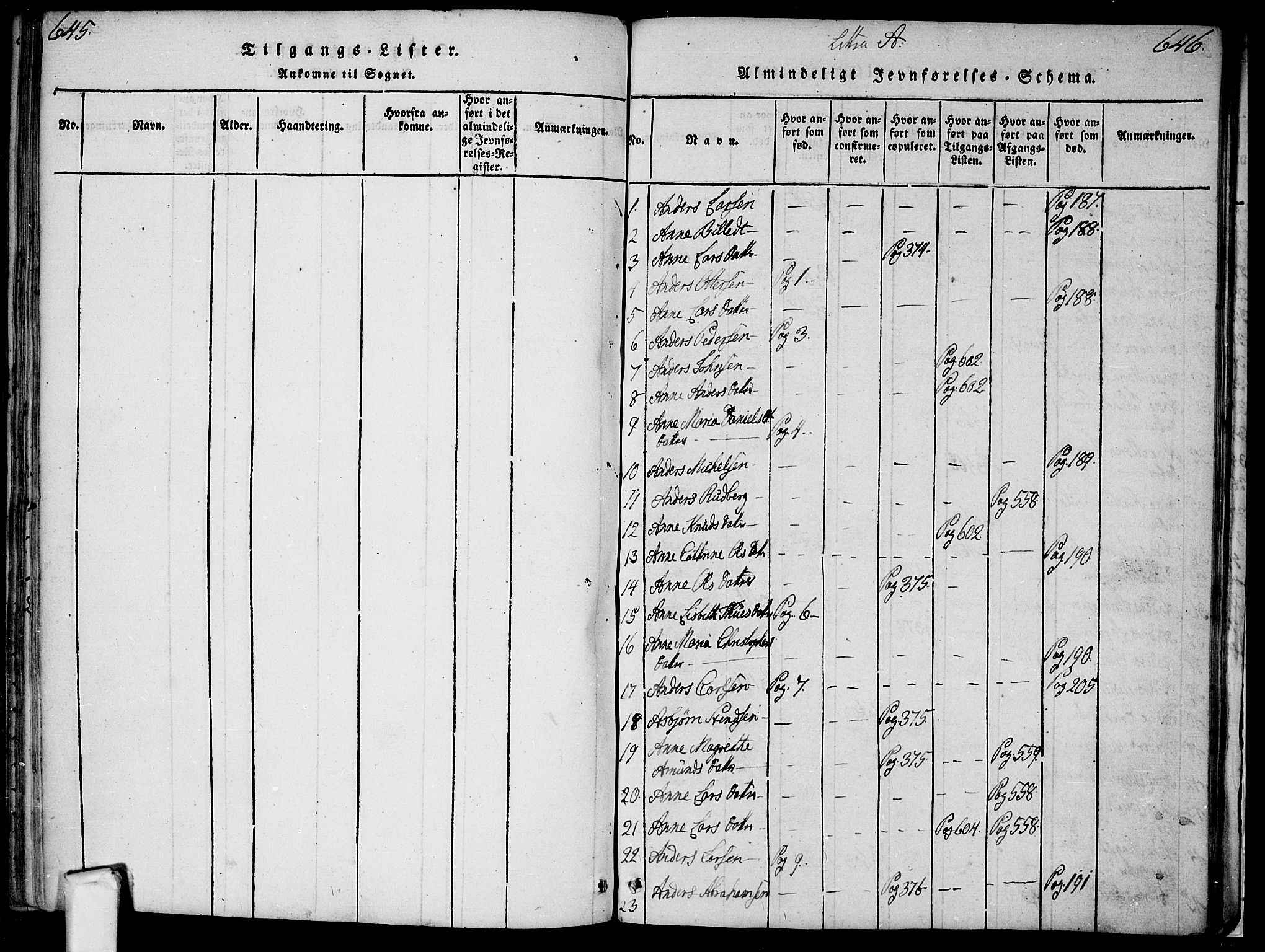 Borge prestekontor Kirkebøker, AV/SAO-A-10903/F/Fa/L0003: Parish register (official) no. I 3, 1815-1836, p. 645-646