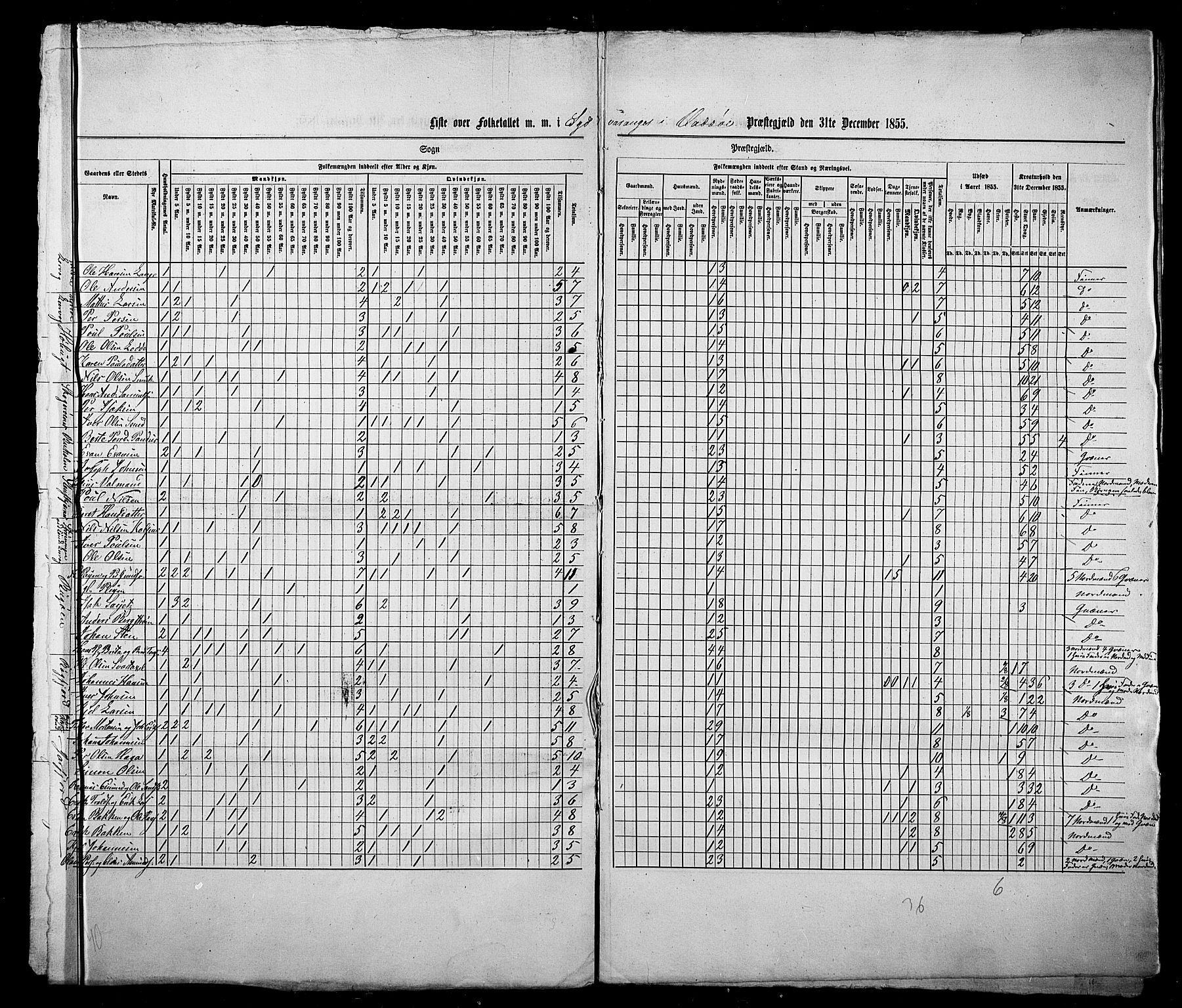 , Census 1855 for Vadsø/Vadsø landsokn and Sør-Varanger, 1855, p. 9