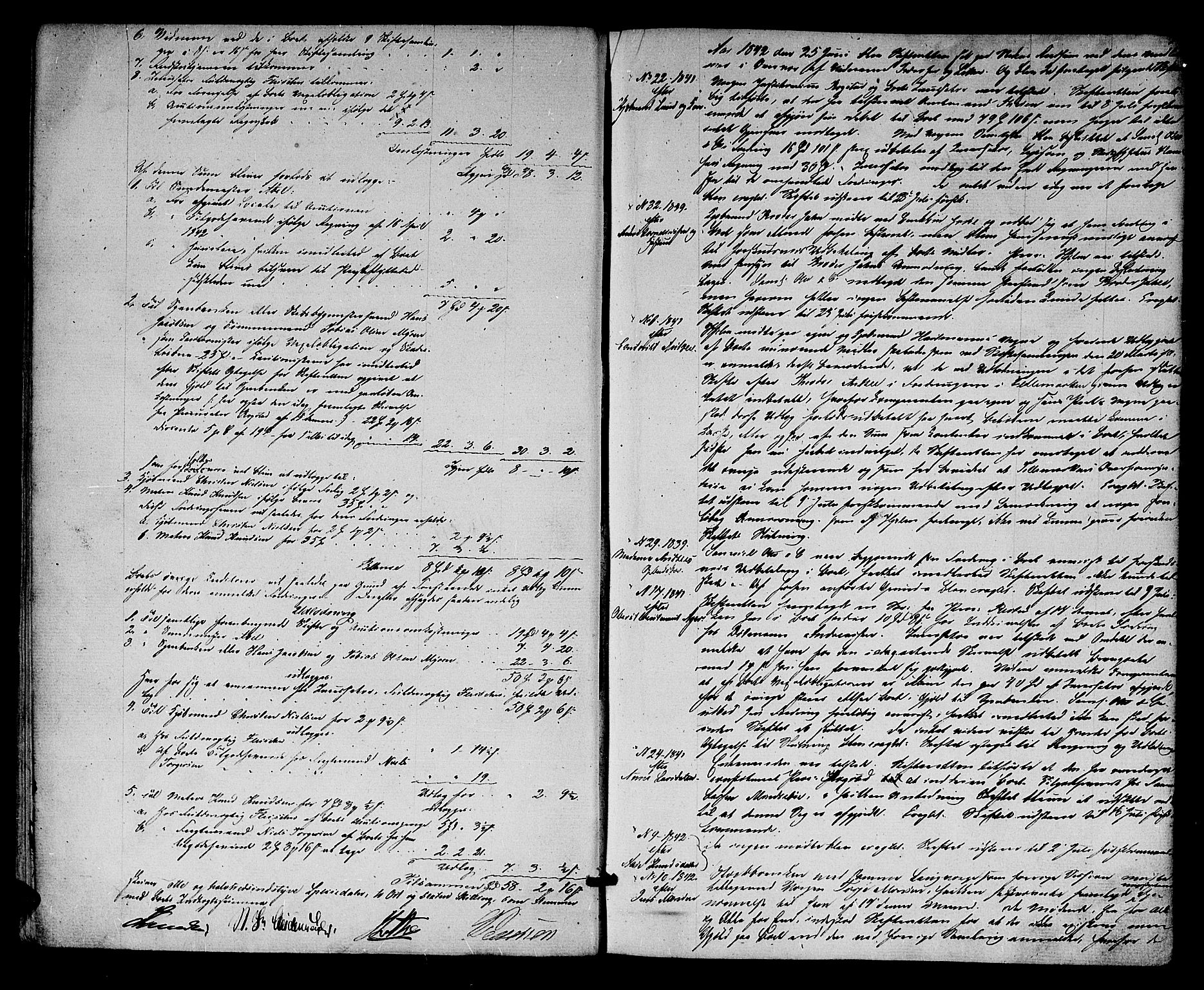 Kristiansand byrett, AV/SAK-1223-0001/H/Hc/L0023: Skifteprotokoll nr. 19, 1842-1845, p. 11b-12a