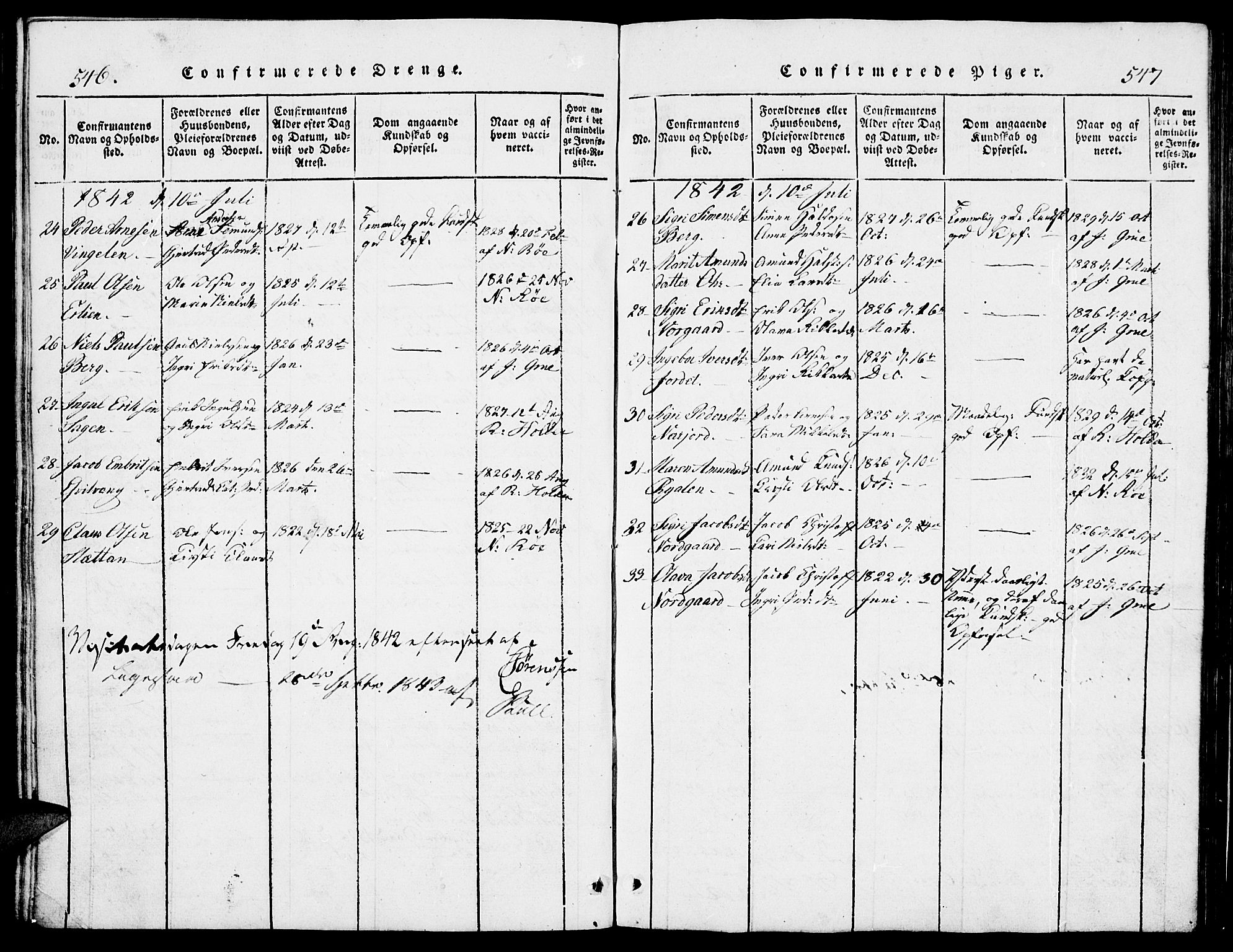 Tolga prestekontor, AV/SAH-PREST-062/L/L0002: Parish register (copy) no. 2, 1815-1844, p. 546-547