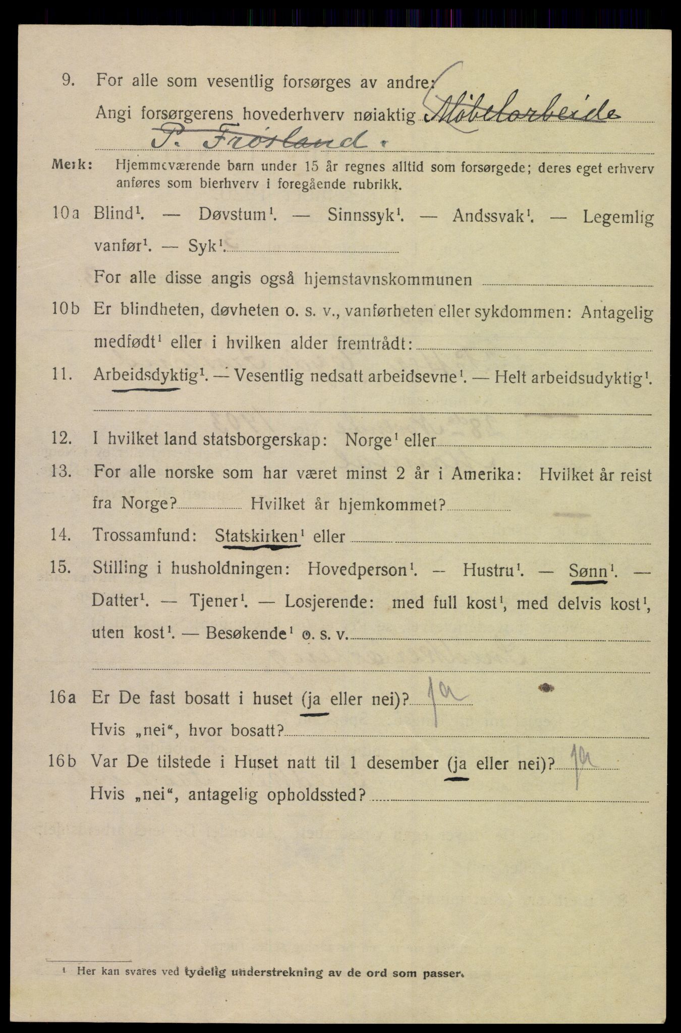 SAK, 1920 census for Mandal, 1920, p. 6908