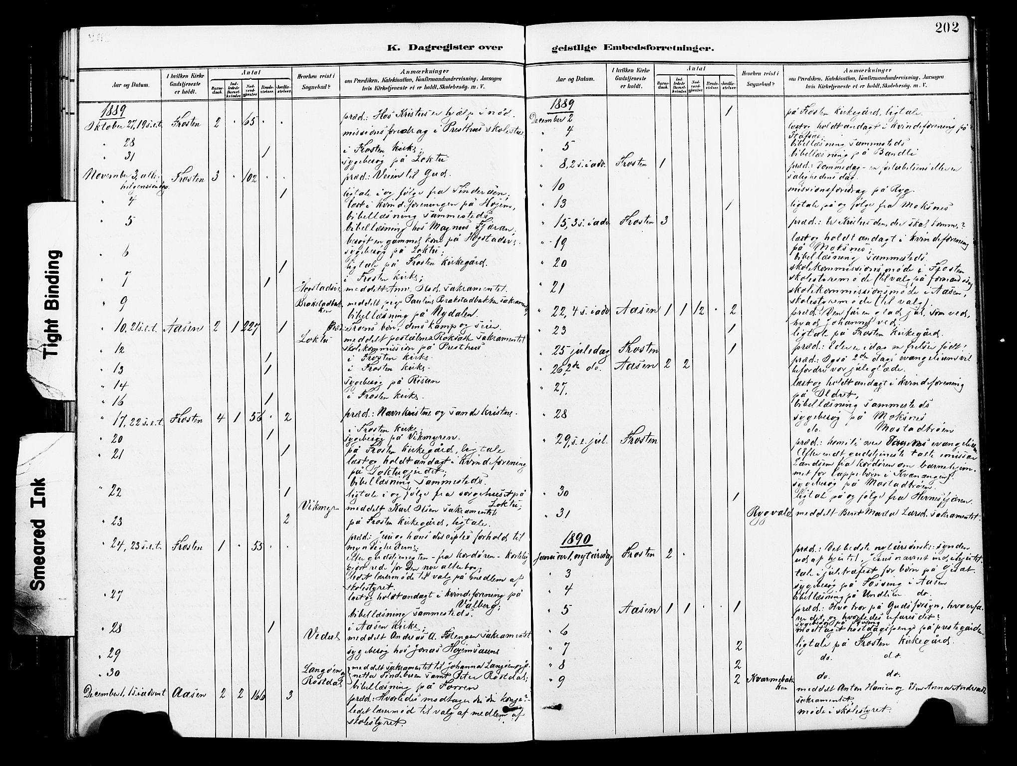 Ministerialprotokoller, klokkerbøker og fødselsregistre - Nord-Trøndelag, SAT/A-1458/713/L0121: Parish register (official) no. 713A10, 1888-1898, p. 202