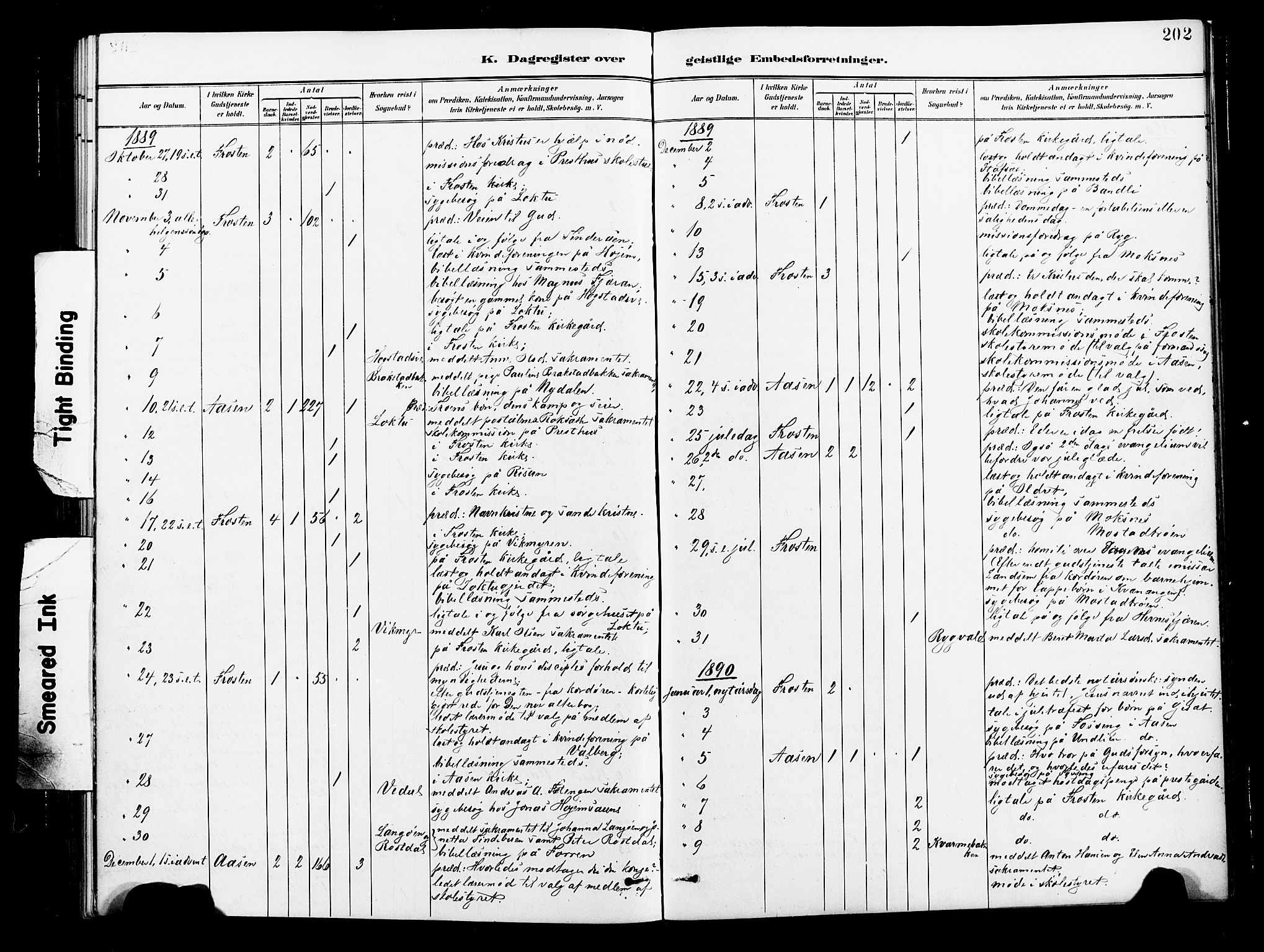 Ministerialprotokoller, klokkerbøker og fødselsregistre - Nord-Trøndelag, AV/SAT-A-1458/713/L0121: Parish register (official) no. 713A10, 1888-1898, p. 202