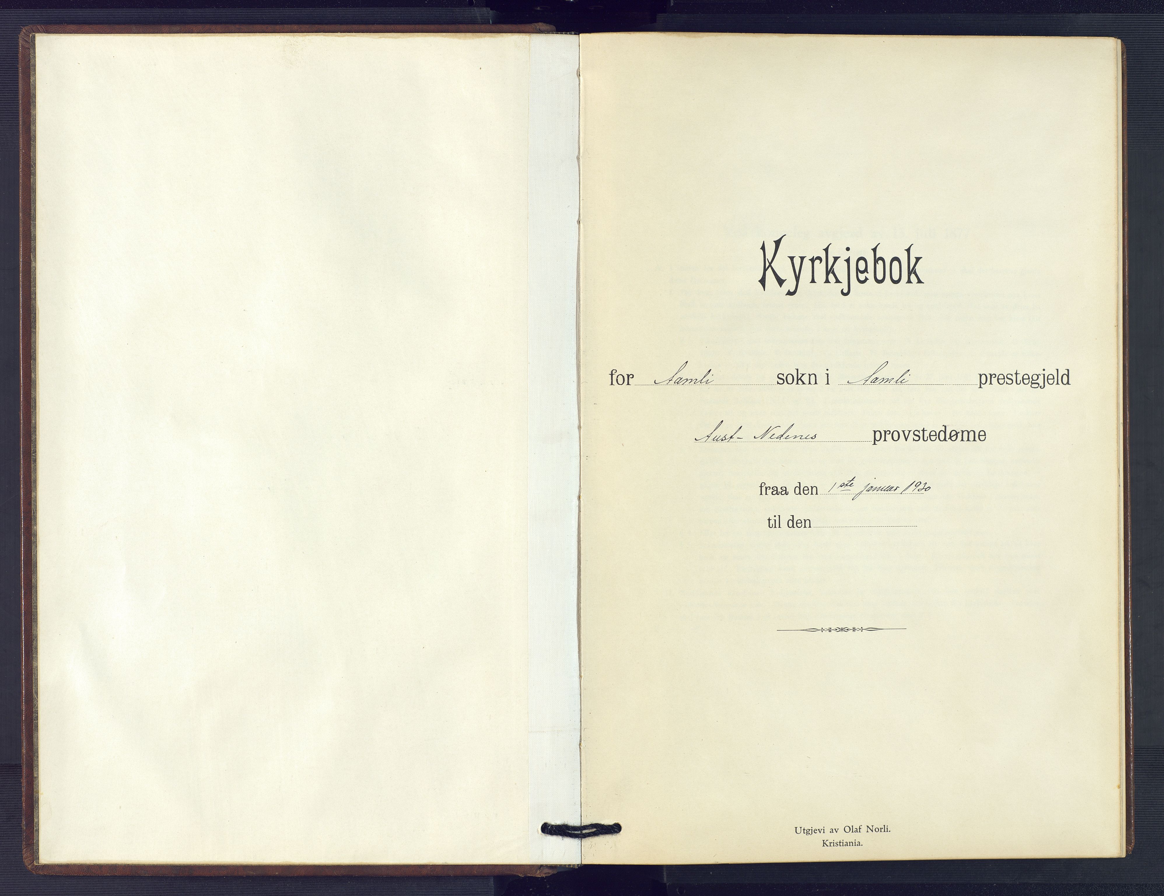 Åmli sokneprestkontor, AV/SAK-1111-0050/F/Fb/Fbc/L0007: Parish register (copy) no. B 7, 1929-1960