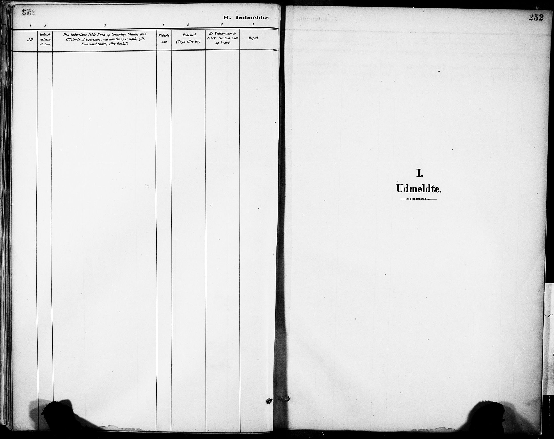 Tysnes sokneprestembete, AV/SAB-A-78601/H/Haa: Parish register (official) no. D 1, 1887-1904, p. 252