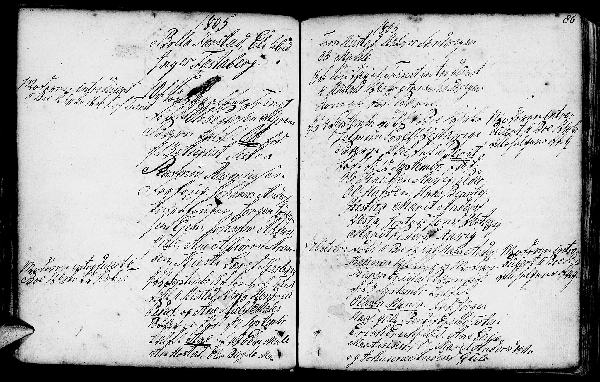 Ministerialprotokoller, klokkerbøker og fødselsregistre - Møre og Romsdal, SAT/A-1454/566/L0761: Parish register (official) no. 566A02 /1, 1767-1817, p. 86