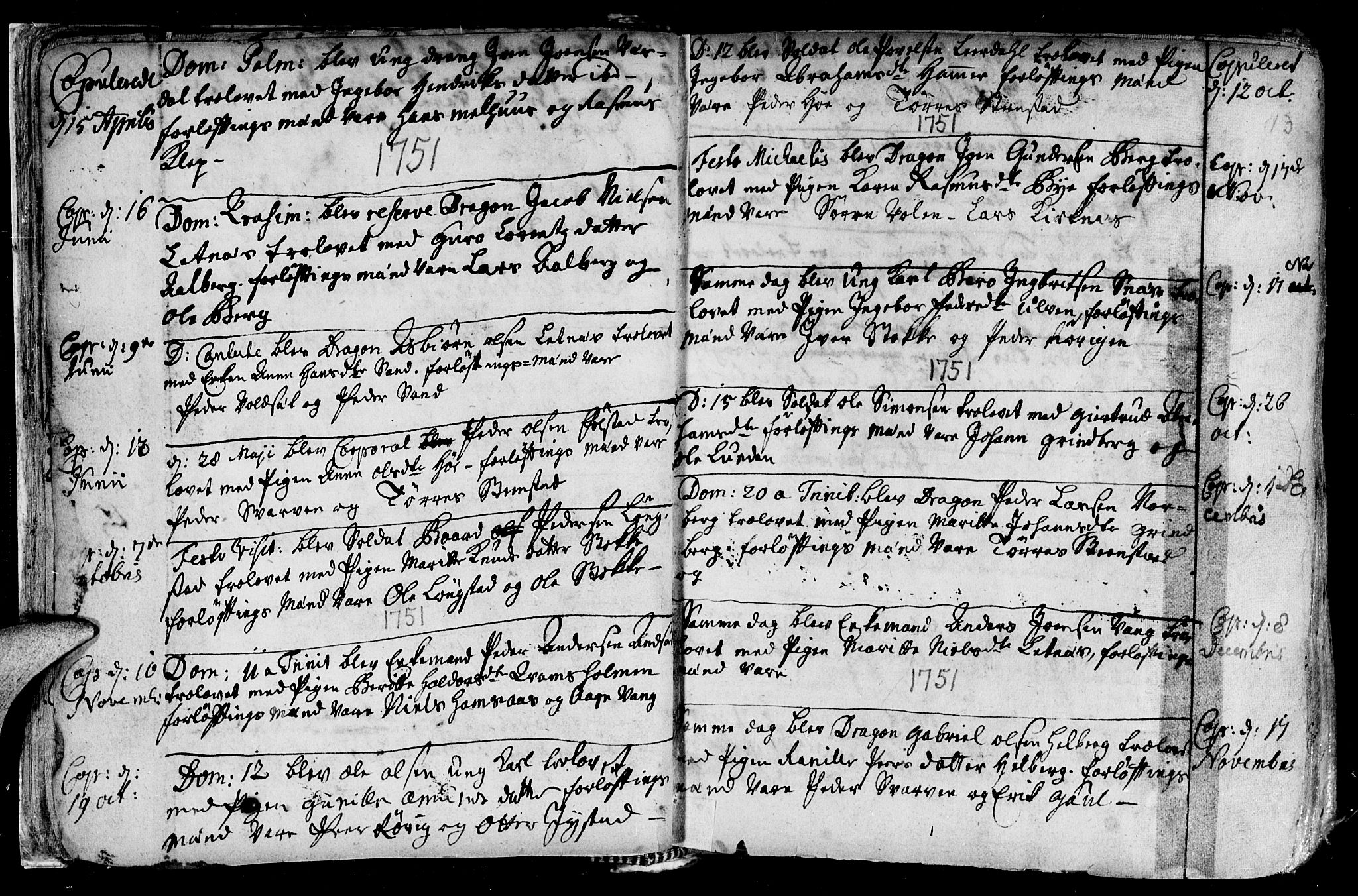 Ministerialprotokoller, klokkerbøker og fødselsregistre - Nord-Trøndelag, SAT/A-1458/730/L0272: Parish register (official) no. 730A01, 1733-1764, p. 13