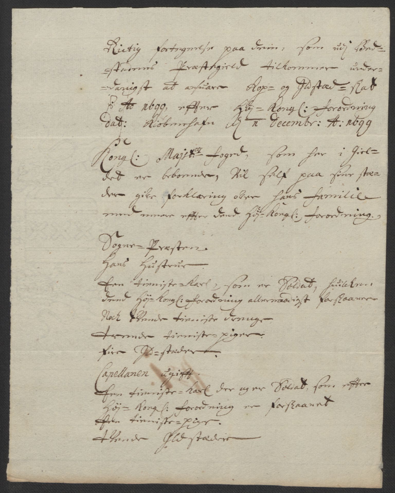 Rentekammeret inntil 1814, Reviderte regnskaper, Fogderegnskap, AV/RA-EA-4092/R63/L4310: Fogderegnskap Inderøy, 1698-1699, p. 340