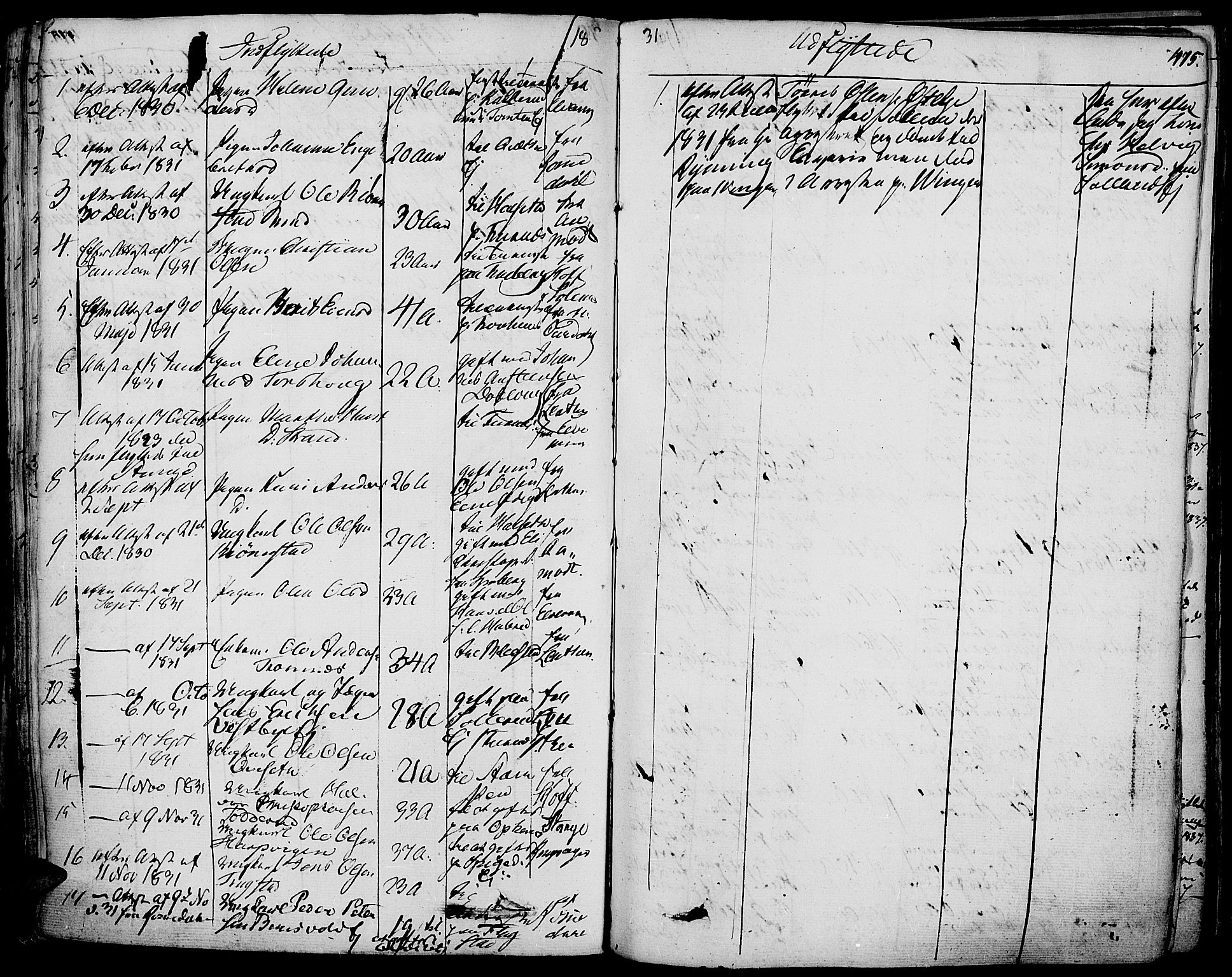 Vang prestekontor, Hedmark, SAH/PREST-008/H/Ha/Haa/L0009: Parish register (official) no. 9, 1826-1841, p. 475