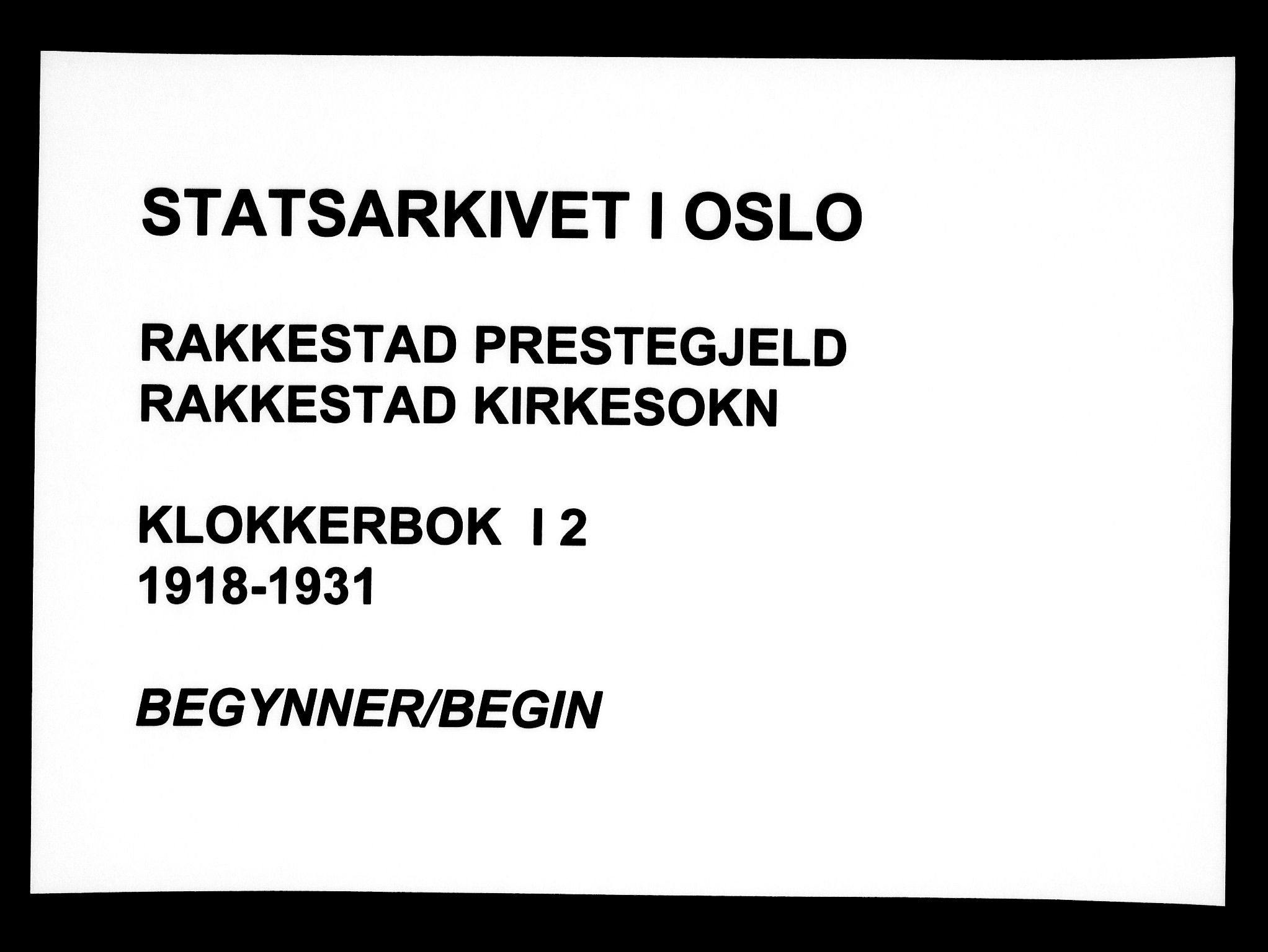 Rakkestad prestekontor Kirkebøker, AV/SAO-A-2008/G/Ga/L0002: Parish register (copy) no. I 2, 1918-1931