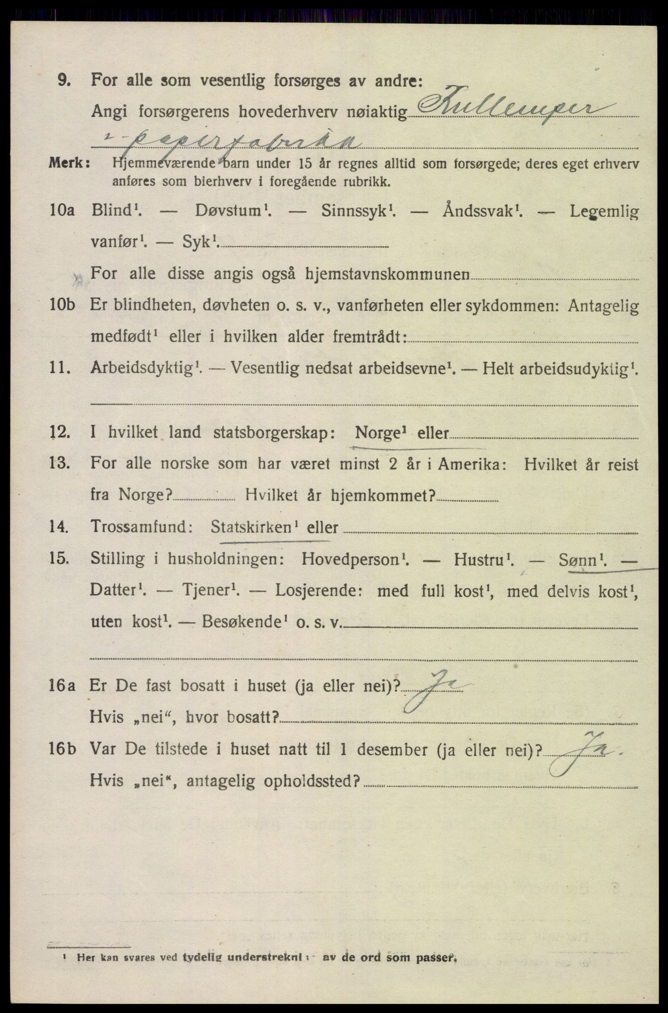 SAK, 1920 census for Vennesla, 1920, p. 3705