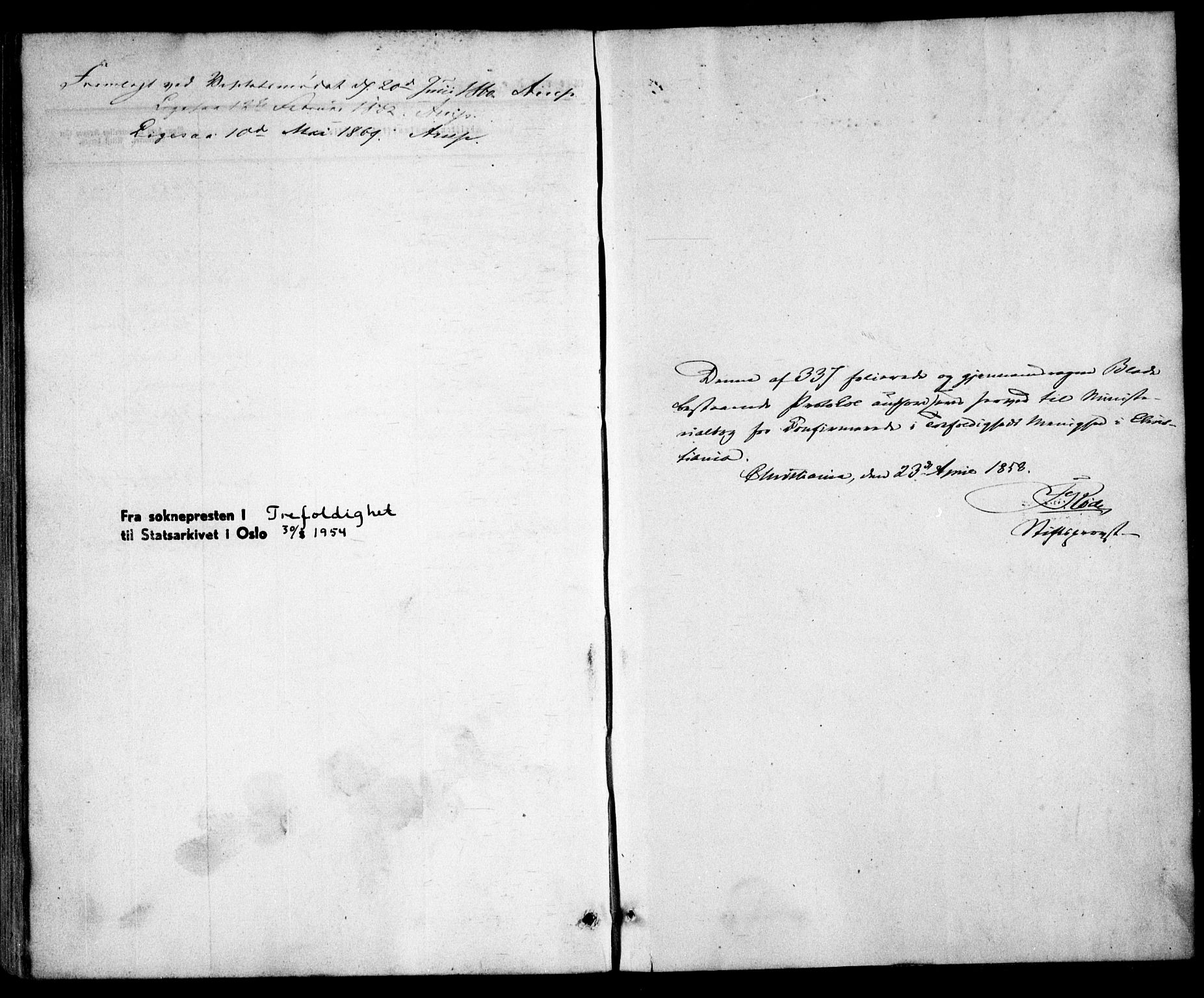 Trefoldighet prestekontor Kirkebøker, SAO/A-10882/F/Fb/L0001: Parish register (official) no. II 1, 1858-1871