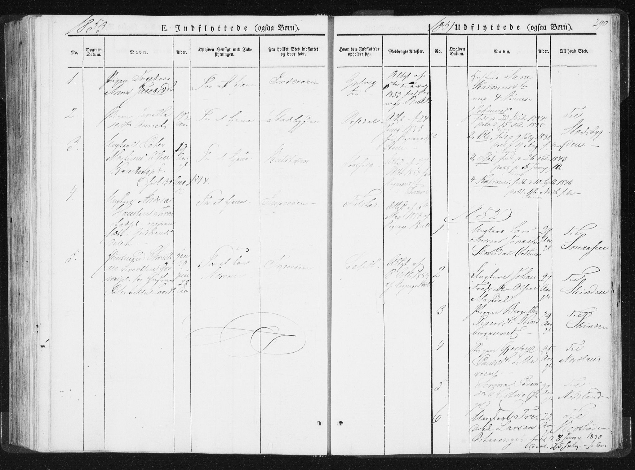 Ministerialprotokoller, klokkerbøker og fødselsregistre - Nord-Trøndelag, SAT/A-1458/744/L0418: Parish register (official) no. 744A02, 1843-1866, p. 290