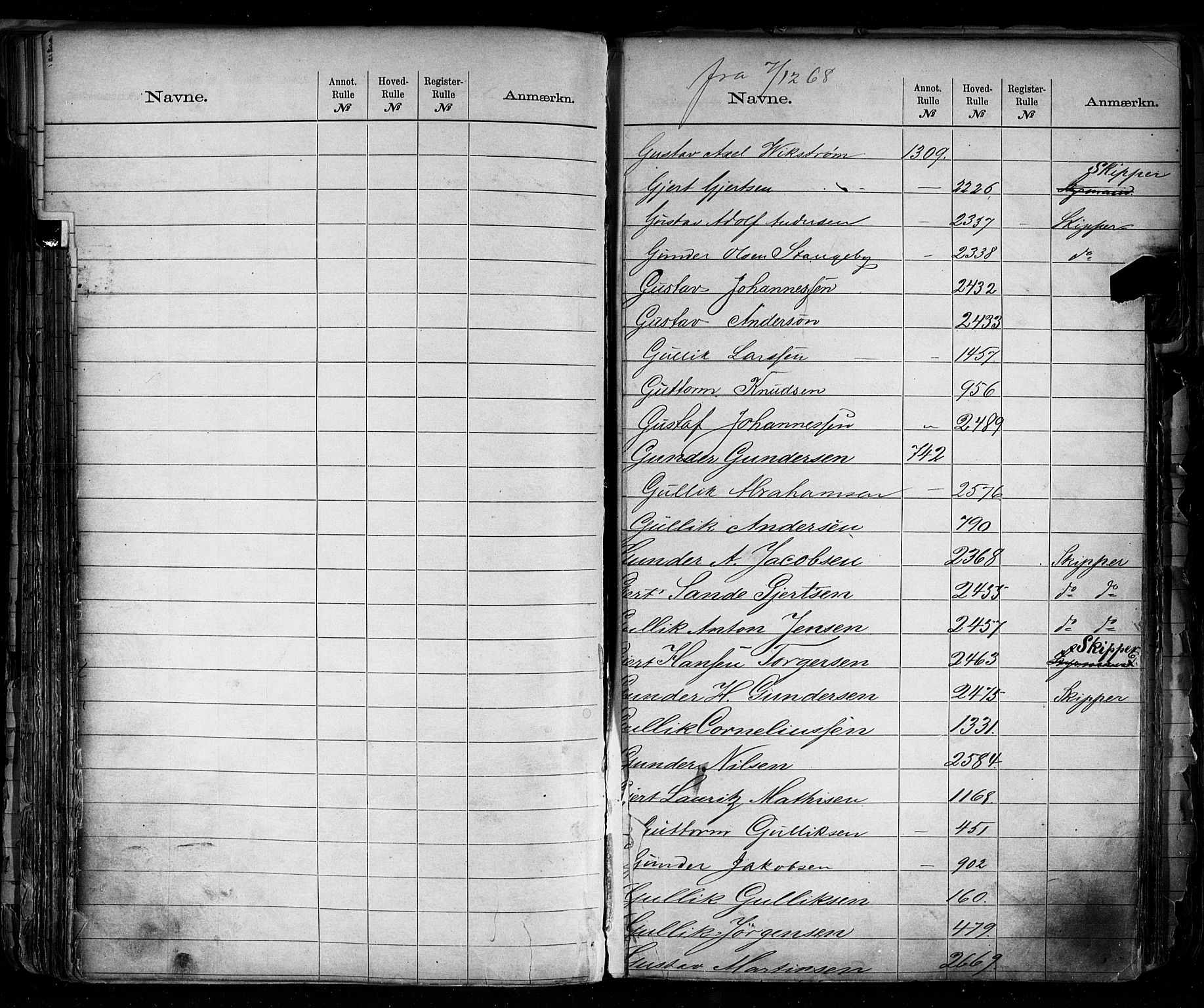 Tønsberg innrulleringskontor, AV/SAKO-A-786/F/Fd/L0001: Utskrivningsregisterruller, 1868-1879, p. 80
