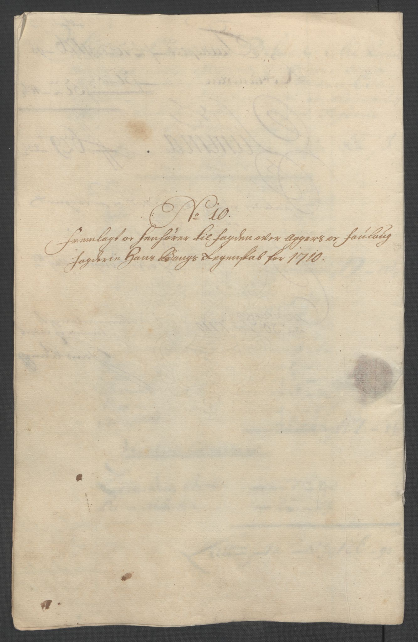 Rentekammeret inntil 1814, Reviderte regnskaper, Fogderegnskap, AV/RA-EA-4092/R10/L0448: Fogderegnskap Aker og Follo, 1710-1711, p. 66