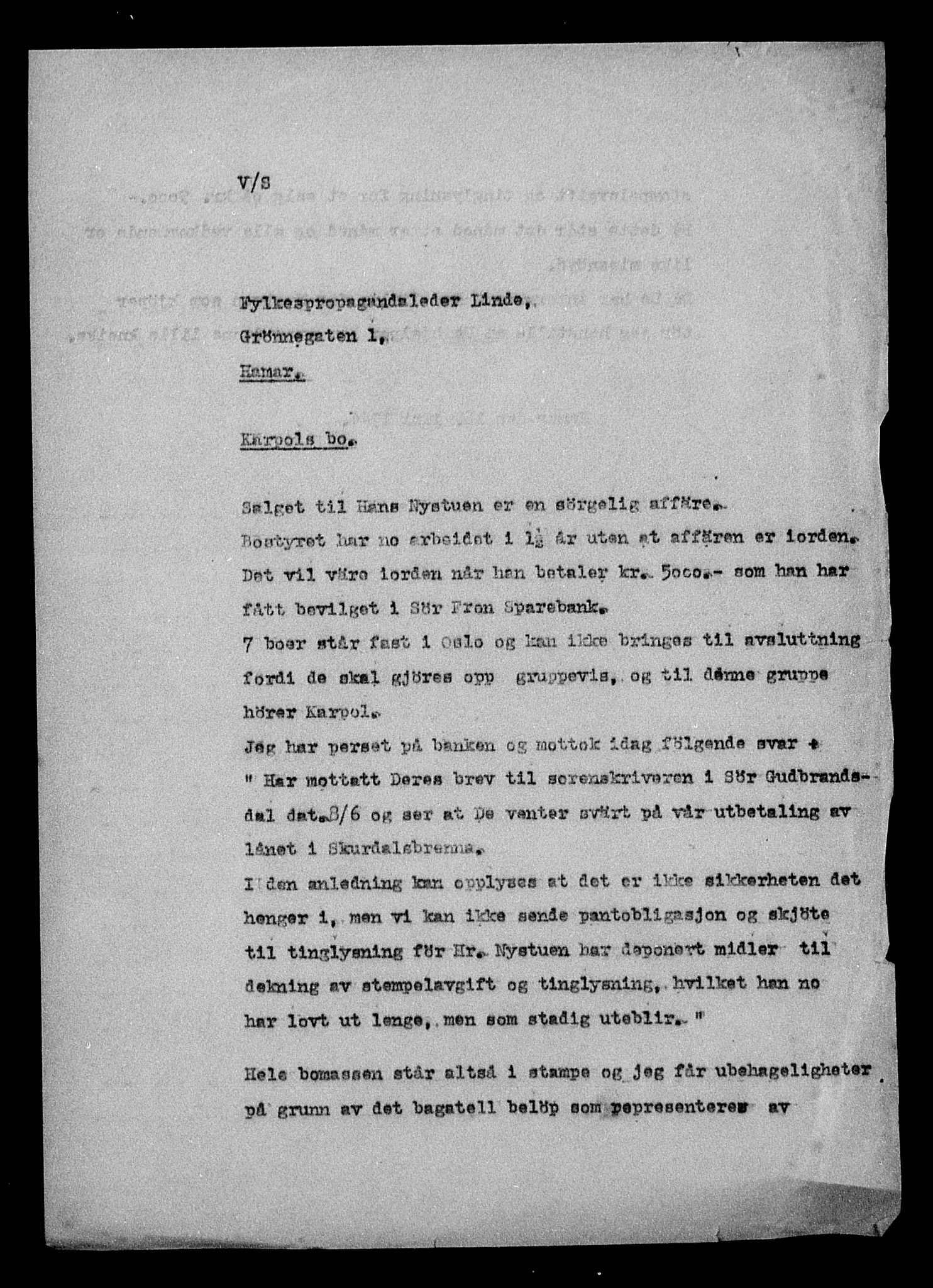 Justisdepartementet, Tilbakeføringskontoret for inndratte formuer, AV/RA-S-1564/H/Hc/Hcc/L0949: --, 1945-1947, p. 684