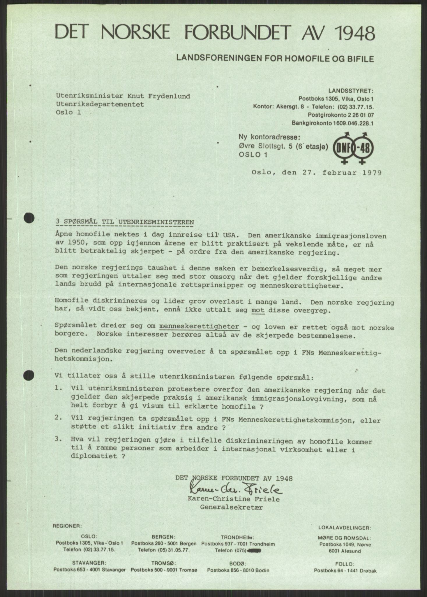 Det Norske Forbundet av 1948/Landsforeningen for Lesbisk og Homofil Frigjøring, AV/RA-PA-1216/D/Dd/L0001: Diskriminering, 1973-1991, p. 535