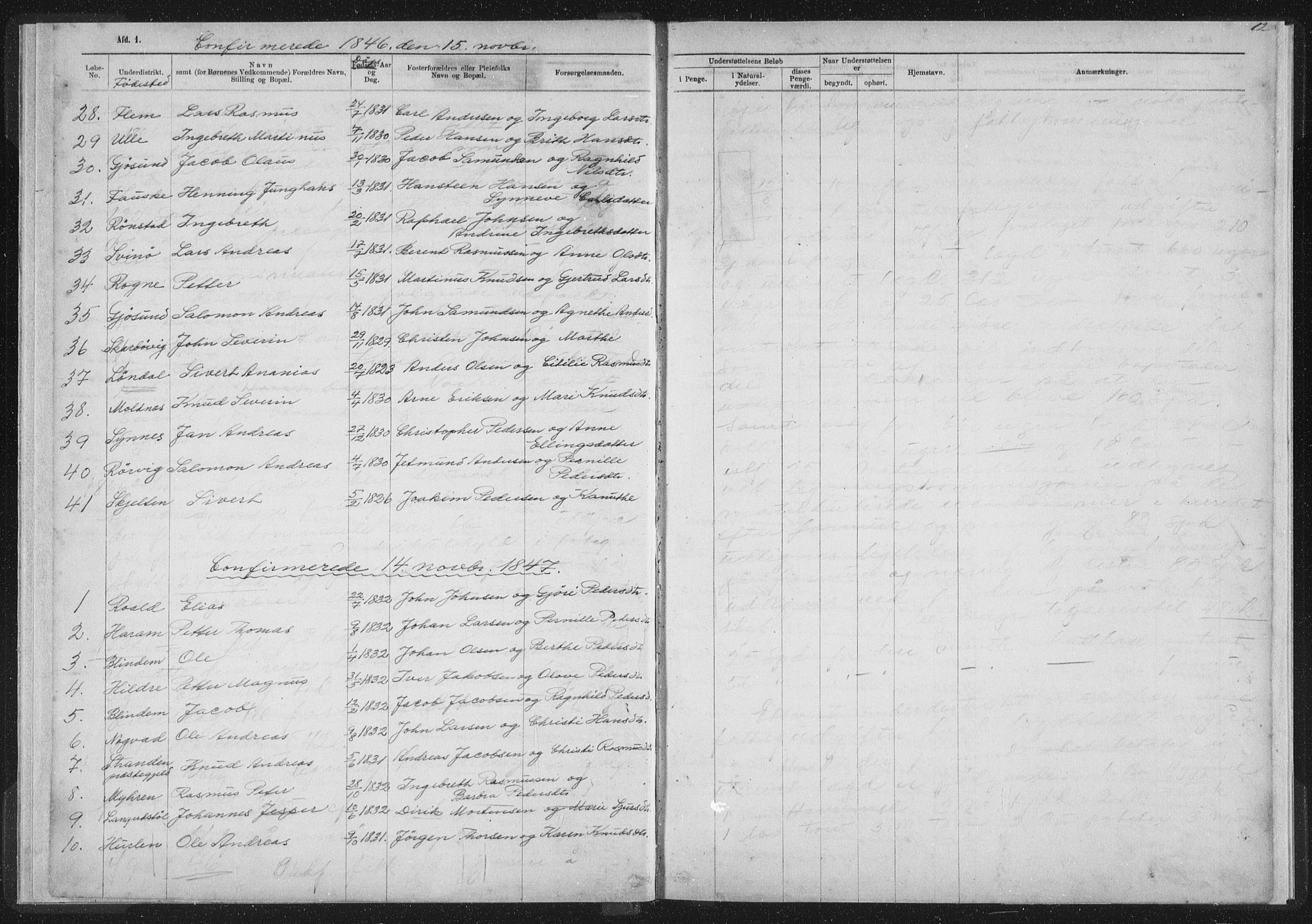 Ministerialprotokoller, klokkerbøker og fødselsregistre - Møre og Romsdal, SAT/A-1454/536/L0514: Parish register (official) no. 536D01, 1840-1875, p. 12