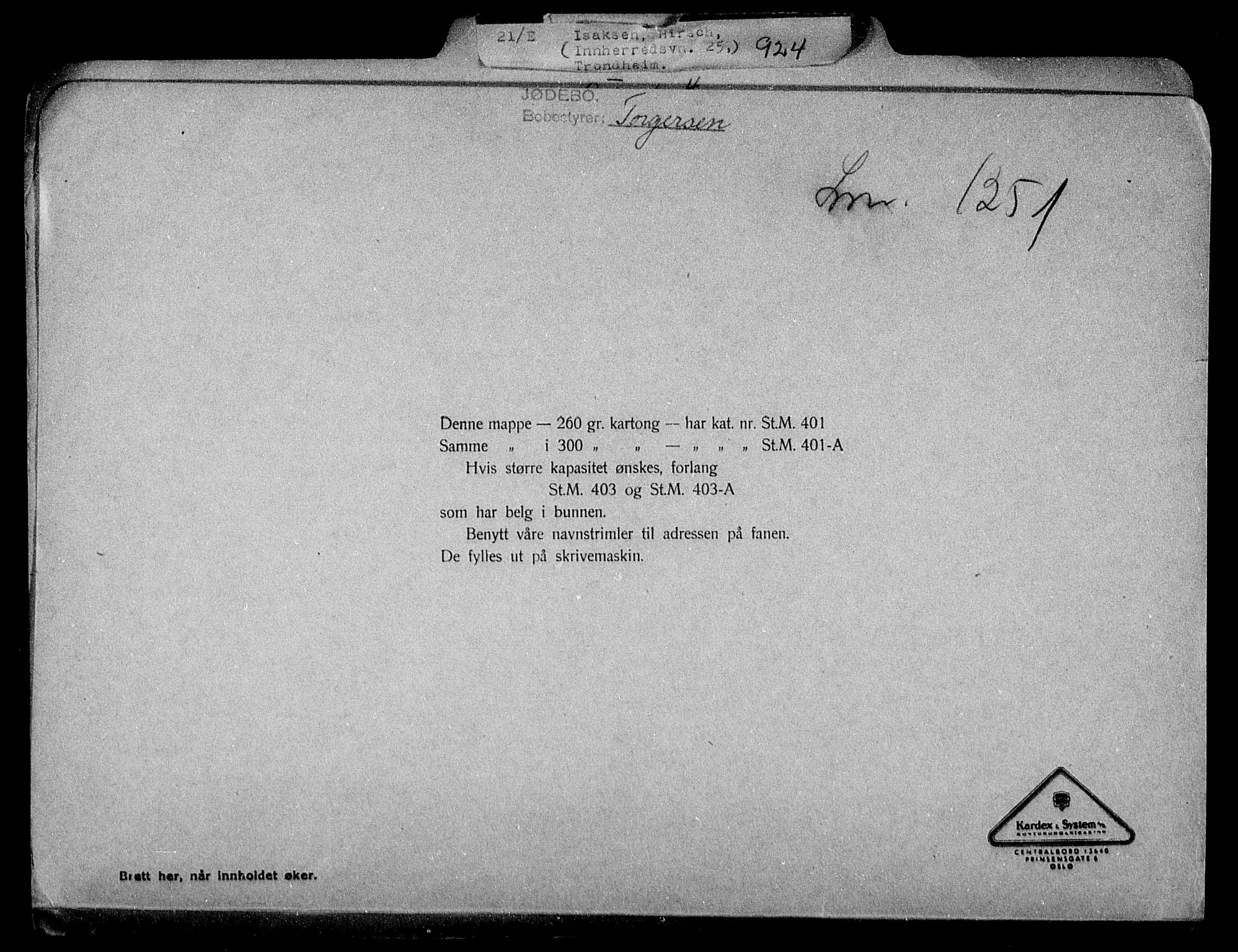 Justisdepartementet, Tilbakeføringskontoret for inndratte formuer, AV/RA-S-1564/H/Hc/Hca/L0897: --, 1945-1947, p. 21