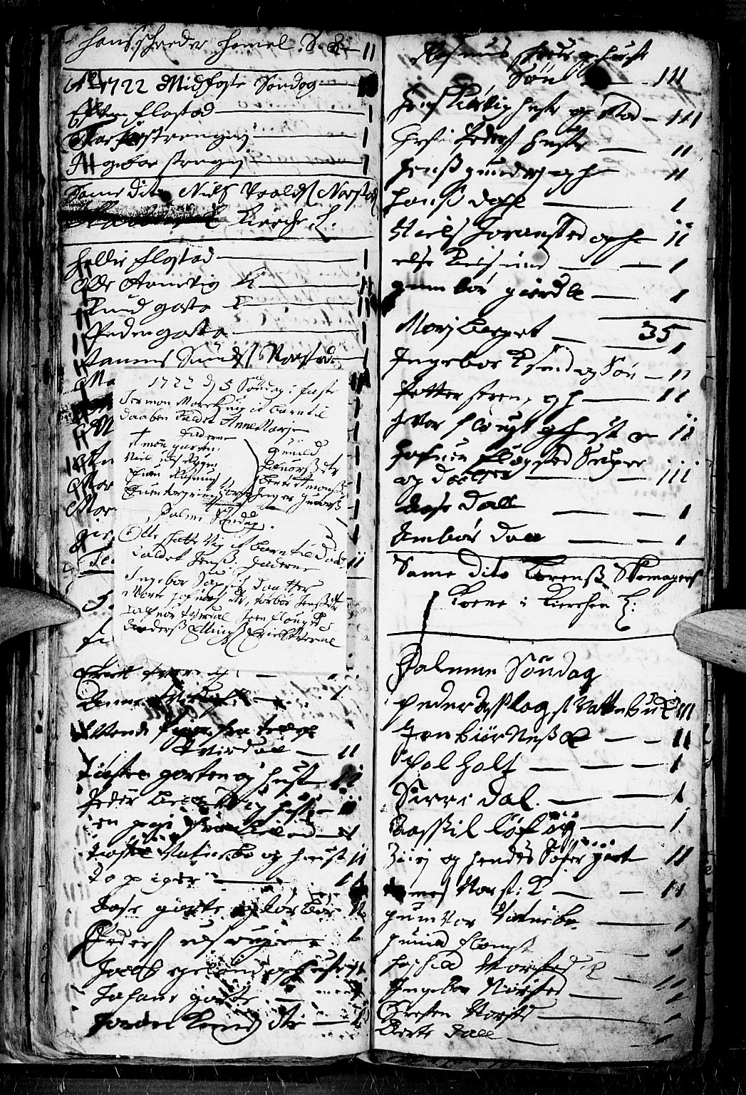 Dypvåg sokneprestkontor, AV/SAK-1111-0007/F/Fb/Fba/L0003: Parish register (copy) no. B 3, 1715-1738, p. 73