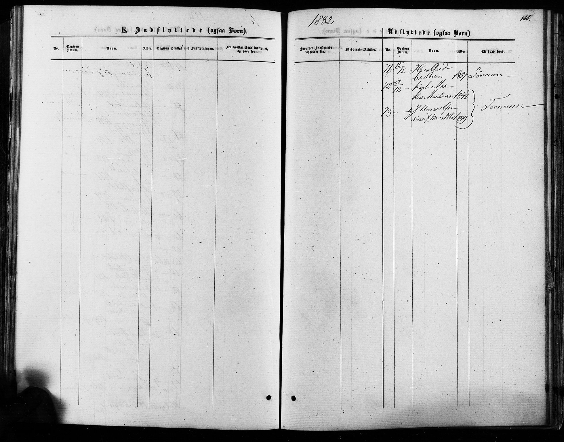 Nes prestekontor Kirkebøker, AV/SAO-A-10410/F/Fa/L0009: Parish register (official) no. I 9, 1875-1882, p. 566