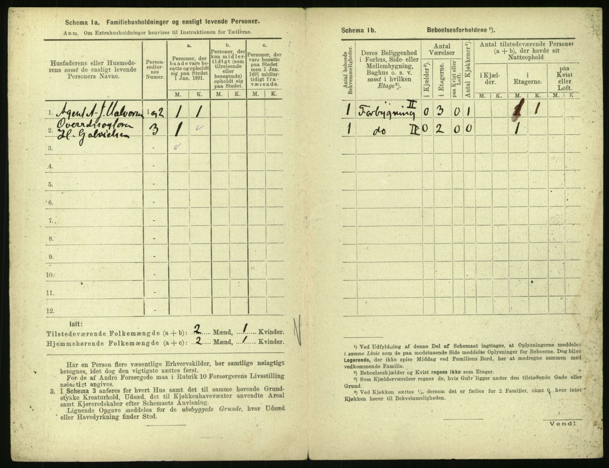 RA, 1891 census for 0301 Kristiania, 1891, p. 3319