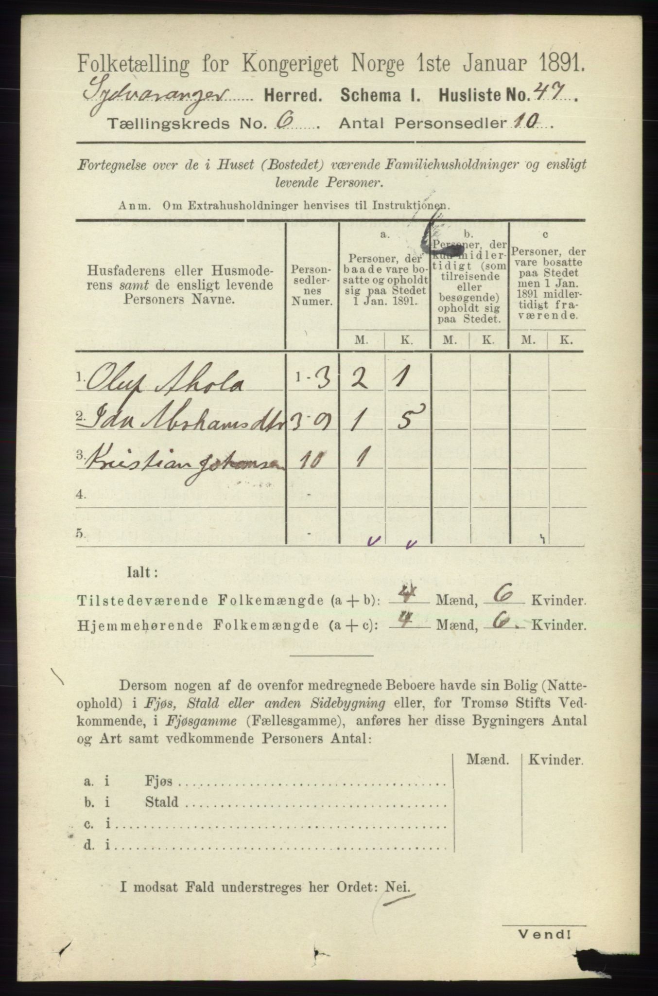 RA, 1891 census for 2030 Sør-Varanger, 1891, p. 1896