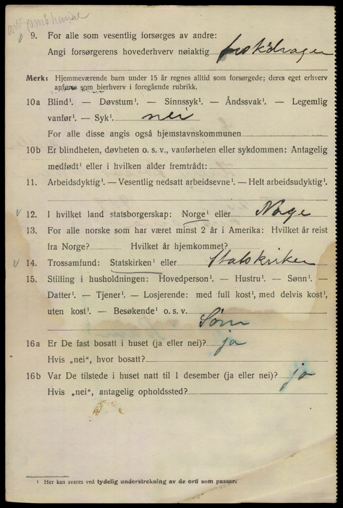 SAO, 1920 census for Kristiania, 1920, p. 224730